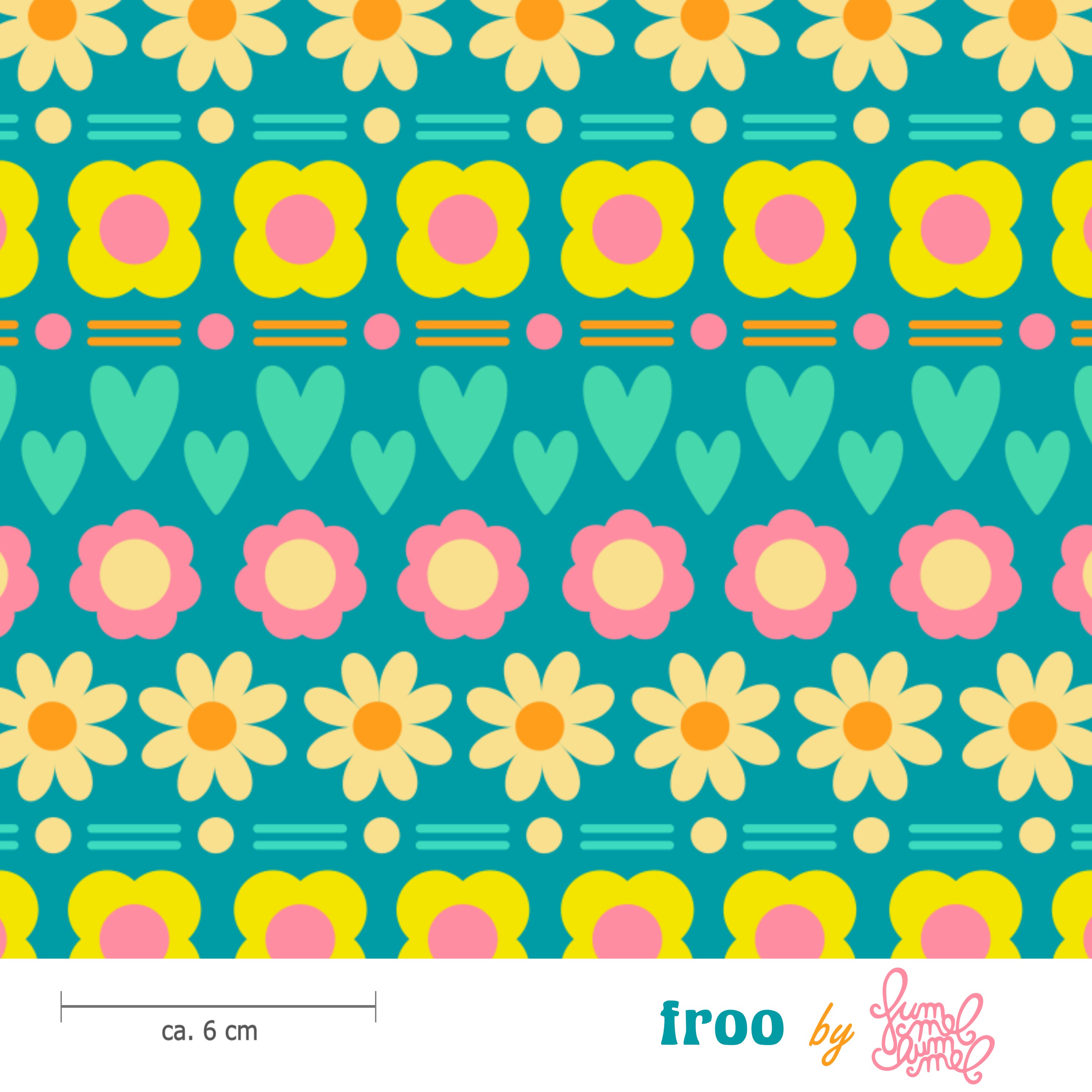 Bio Stoff - Froo Mint von Fummelhummel in mint