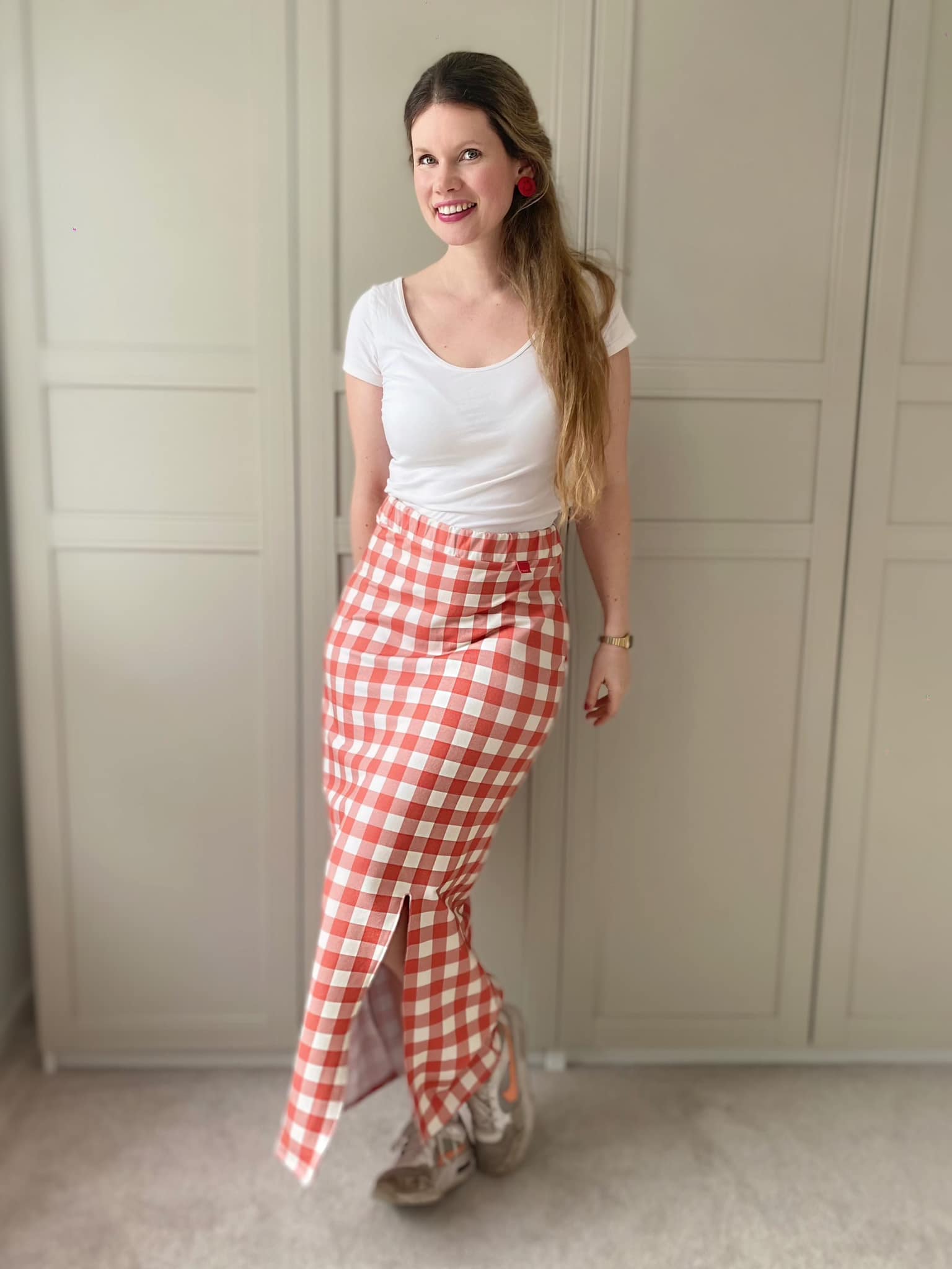 Bio Webware Stoff  -  Osterkaro Breit  - Deinki, Kariert, blau, 100% Bio-Baumwolle