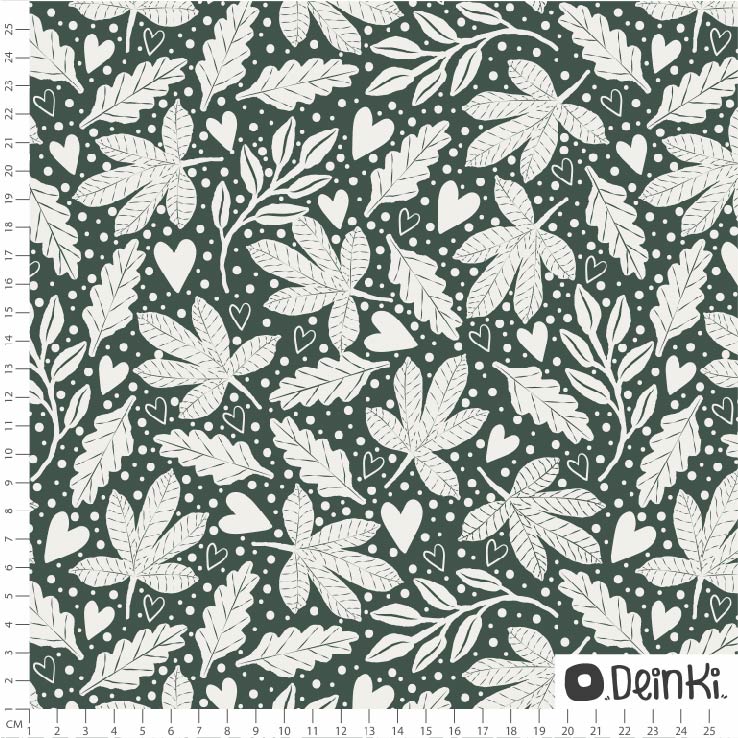 Bio Stoff - Fall Is Here Petrol von Deinki in petrol
