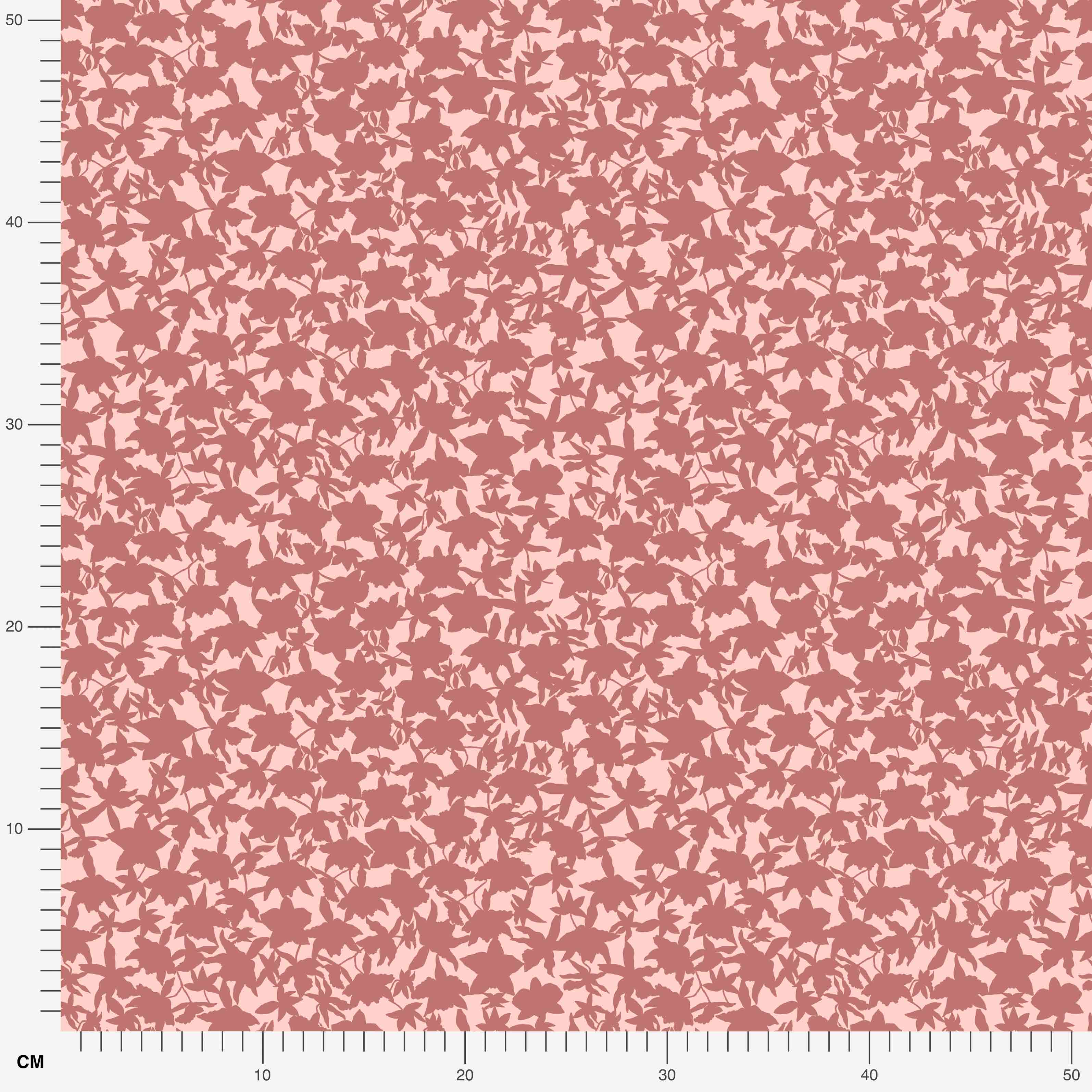 Bio Stoff  - Orchideenliebe Blütenkuss rosa