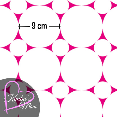 Bio Webware Stoff - White Circle Klein - KimbusMom, Punkte, pink, 100% Bio-Baumwolle Bio Webware Stoff - White Circle Klein - KimbusMom, Punkte, pink, 100% Bio-Baumwolle