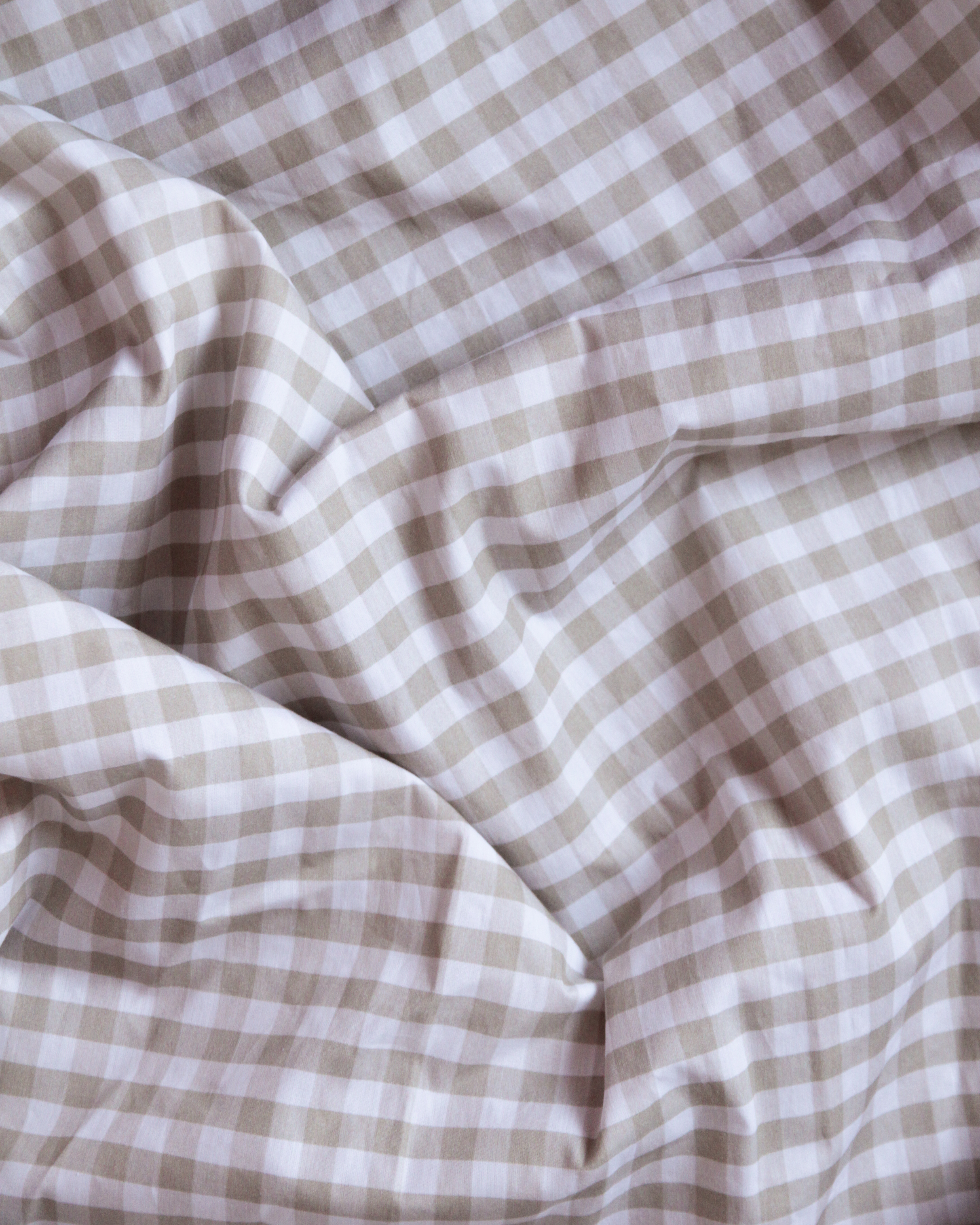 Organic Fabric  - Süße Abenteuer Vichykaros beige