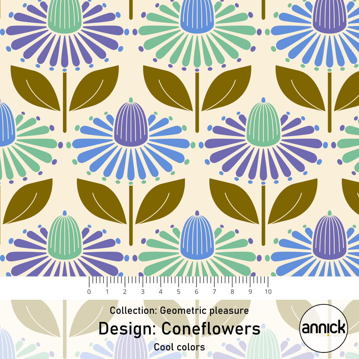 Bio Summersweat Stoff - Coneflowers Cool Colors - Annick, Kariert, bunt, Breite 150 cm Bio Summersweat Stoff - Coneflowers Cool Colors - Annick, Kariert, bunt, Breite 150 cm