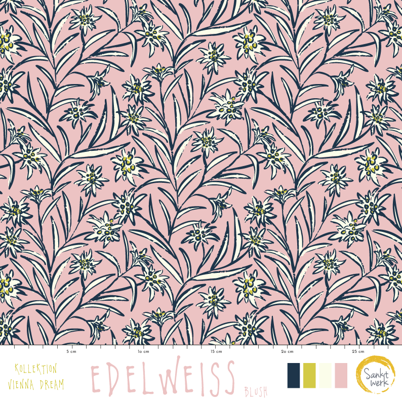 Bio Stoff - Edelweiss blush