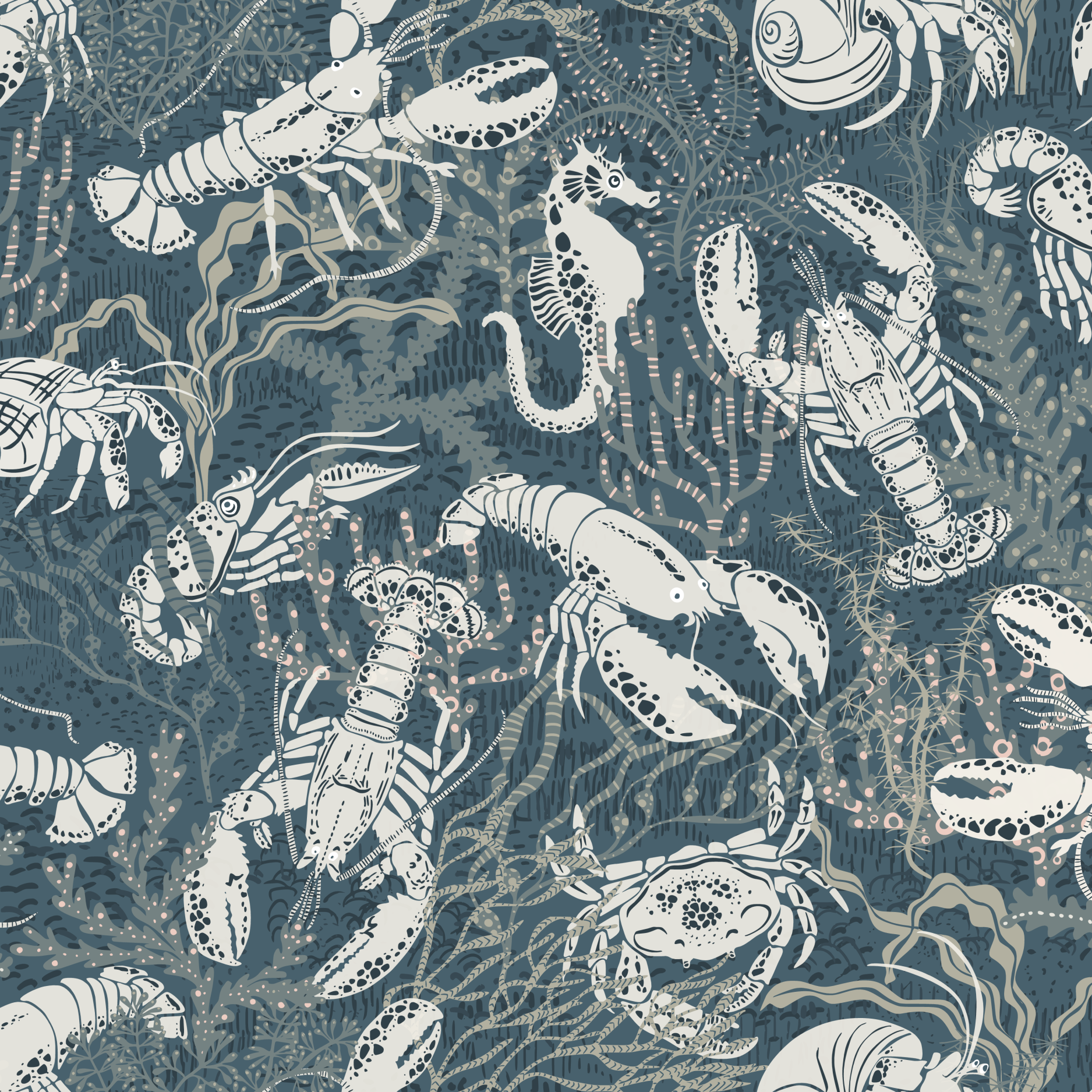 Bio Stoff  - Lobster dark teal