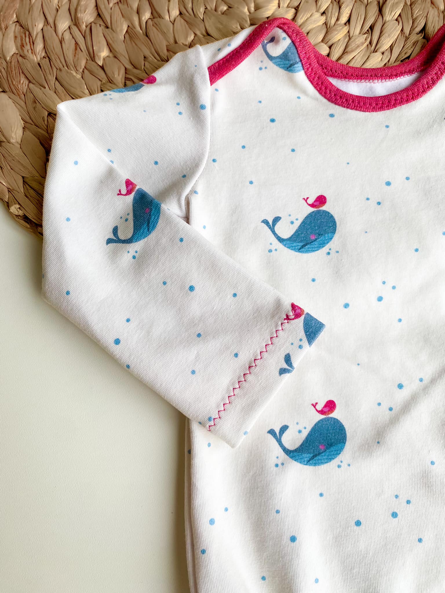 Scuba Stoff  -  Blubb und Piep  - LisaSanders, Tiere, creme, Punkte, Maritim, Breite 150 cm