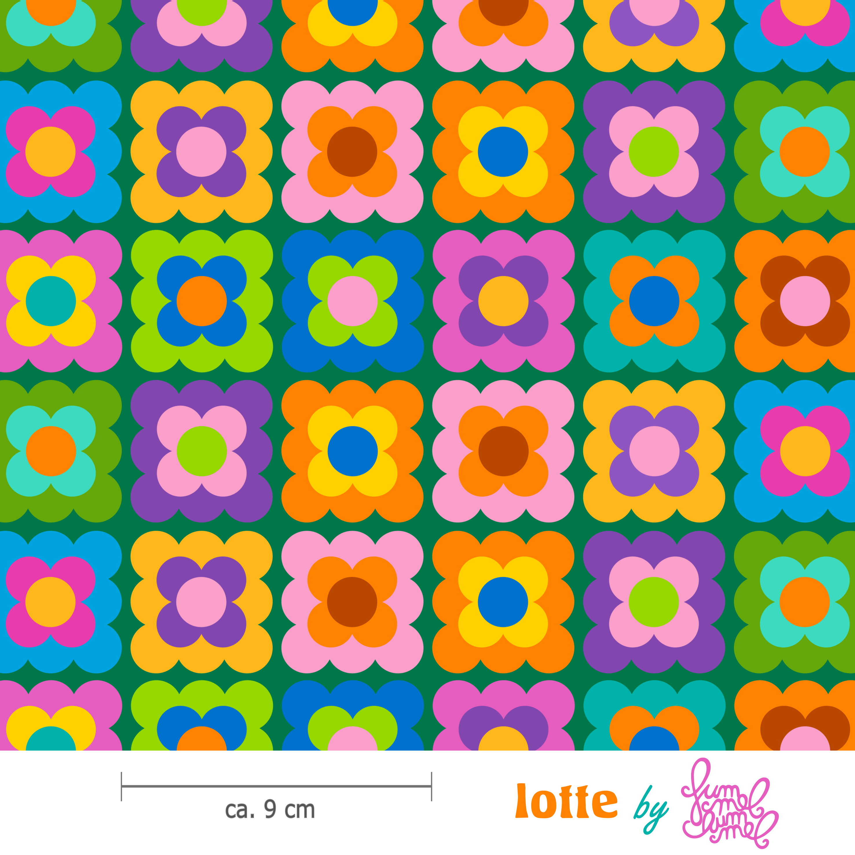 Organic Fabric - Lotte green