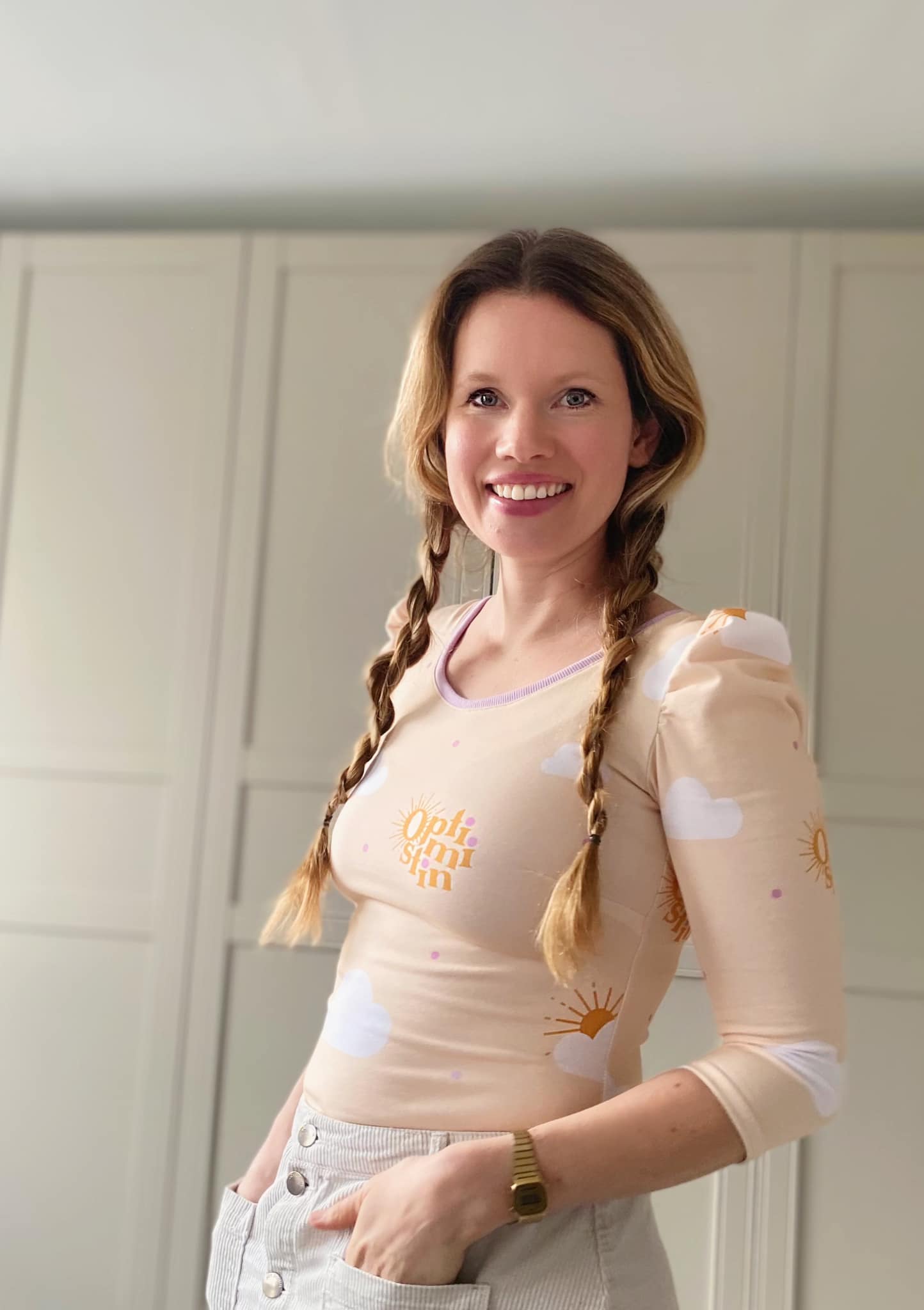 Organic fabric - Optimistin cream