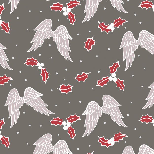 Organic fabric - Engelflügel gray - misspeppels