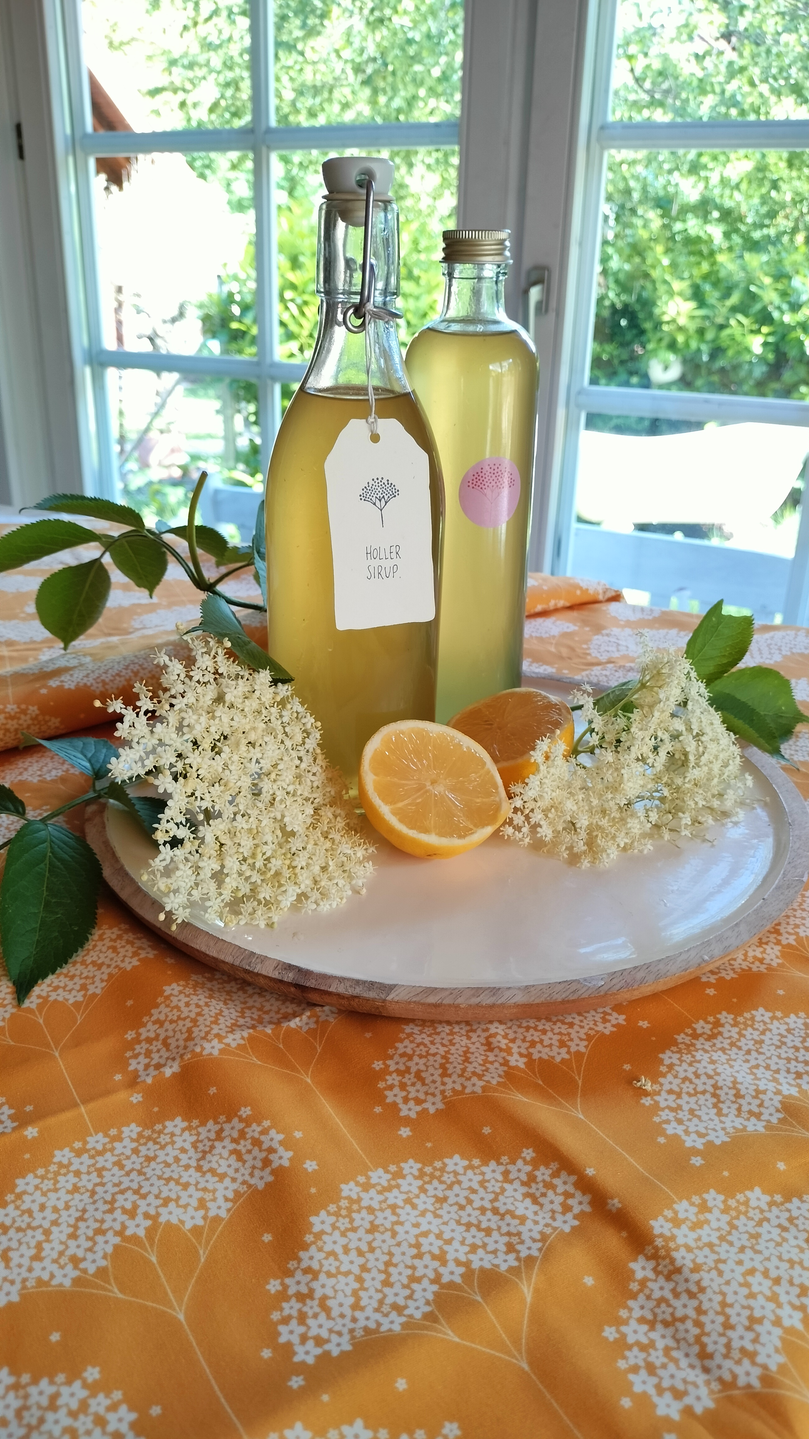 Bio Webware Stoff  -  Elderflower  - LisaSanders, weiß, gelb, Floral & Blumen, Blätter & Ranken, 100% Bio-Baumwolle