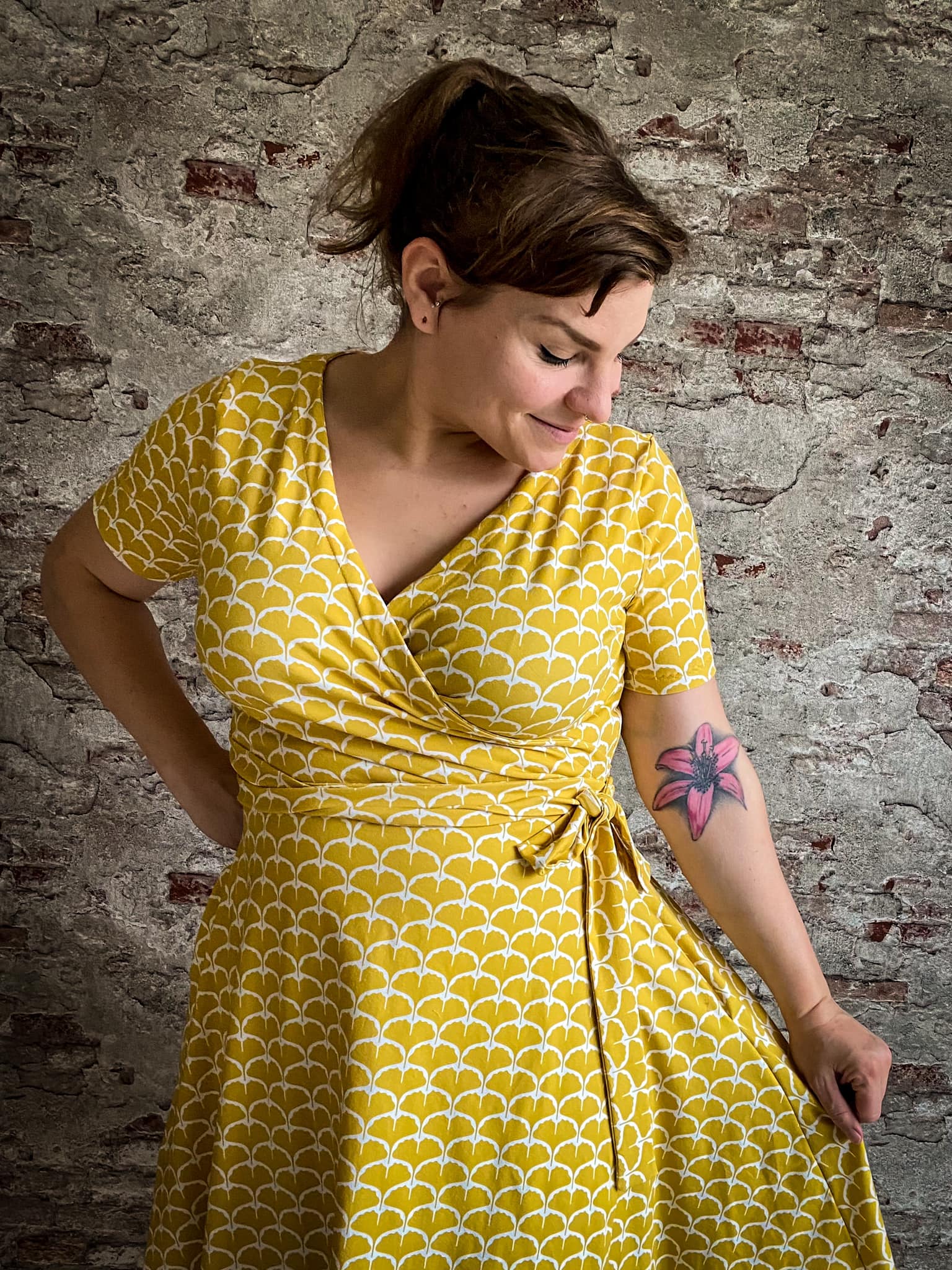 Bio Stoff  -  Ginko gelb