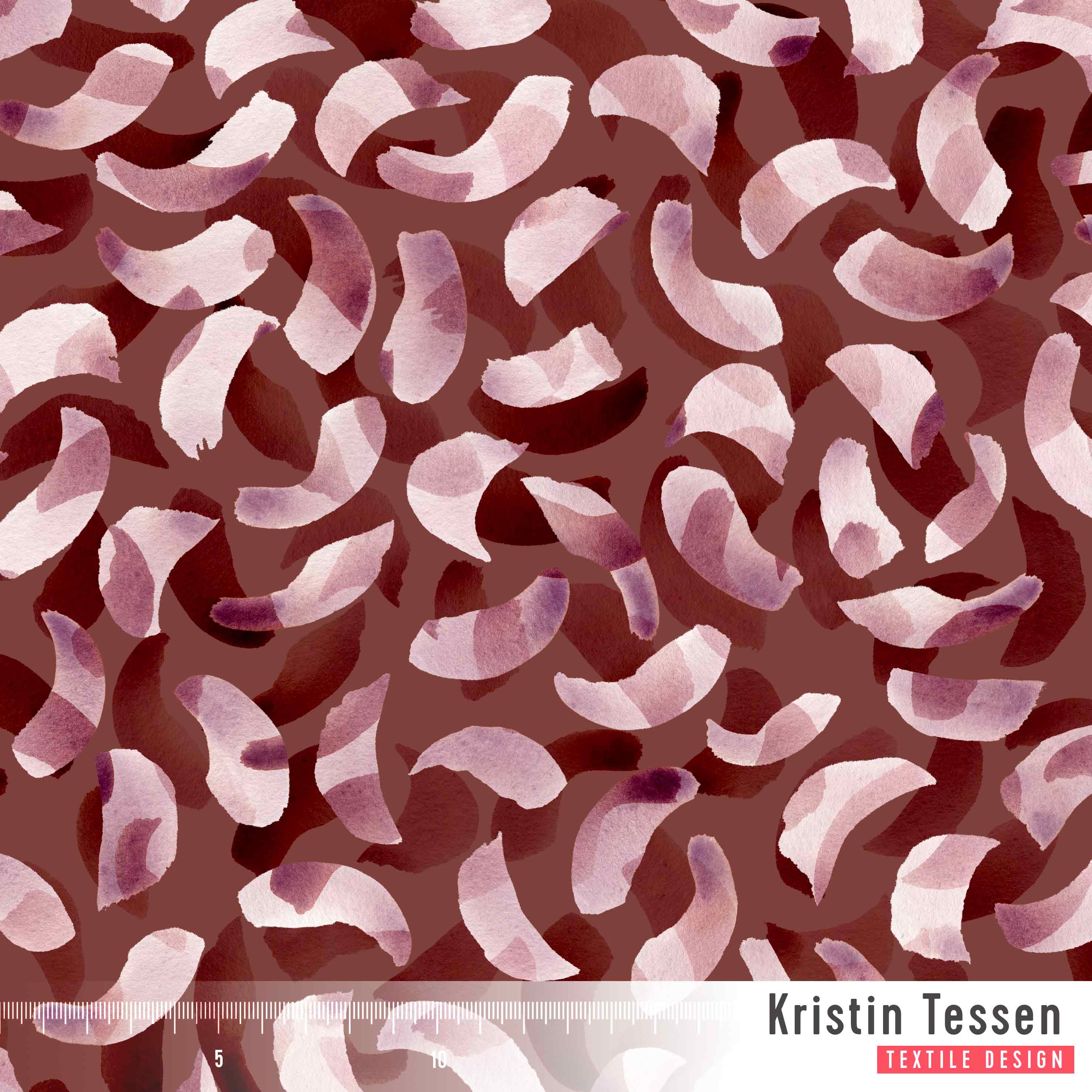 Bio Stoff - Melted Dots Hot Chilli von Kristin Tessen in rot Bio Stoff - Melted Dots Hot Chilli von Kristin Tessen in rot