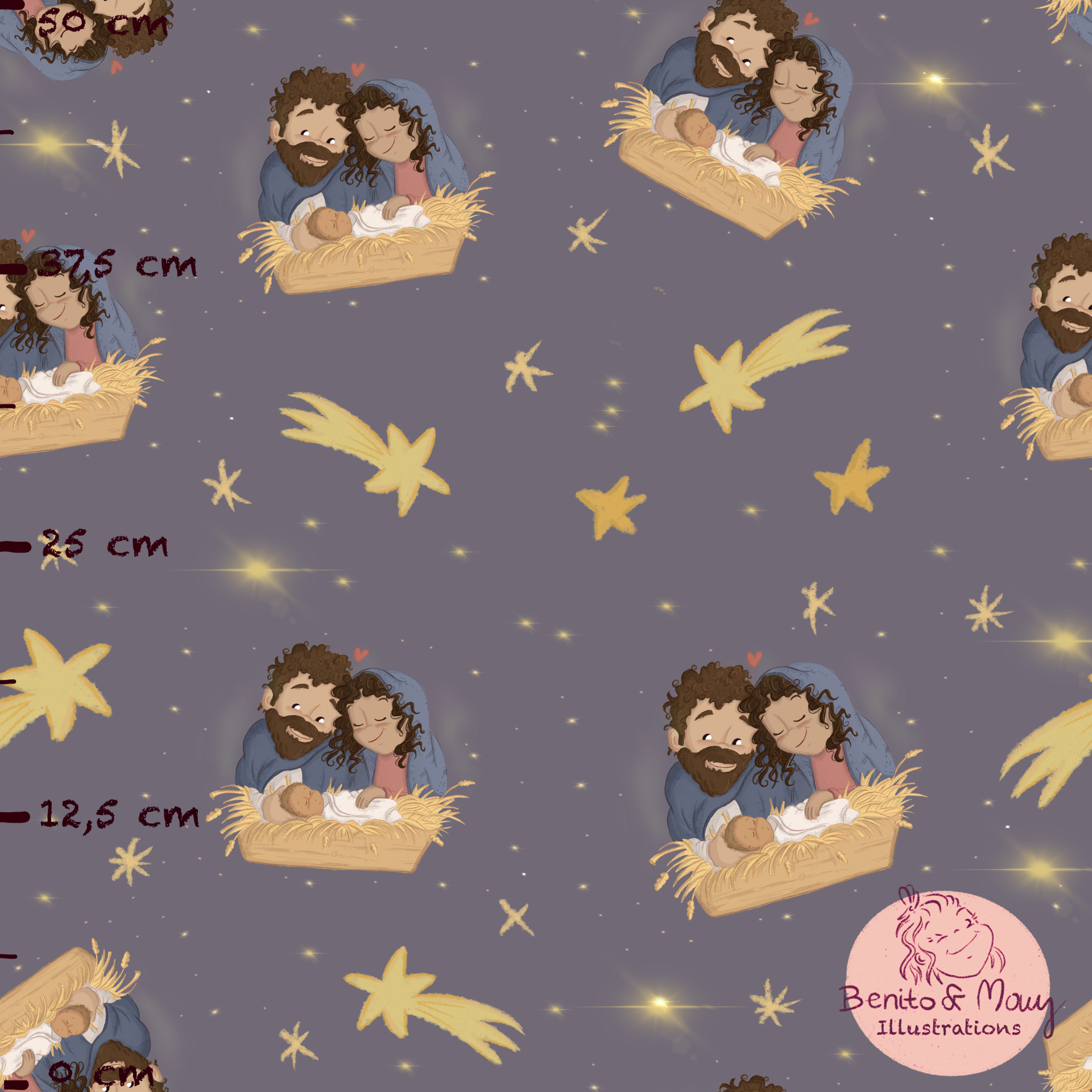 Bio Fabric - Follow The Star dark gray, large 