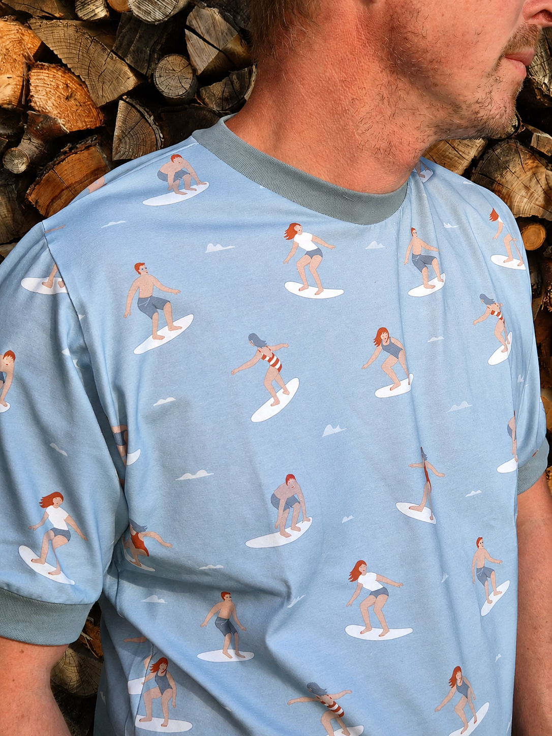 Bio Stoff  - Surfer hellblau
