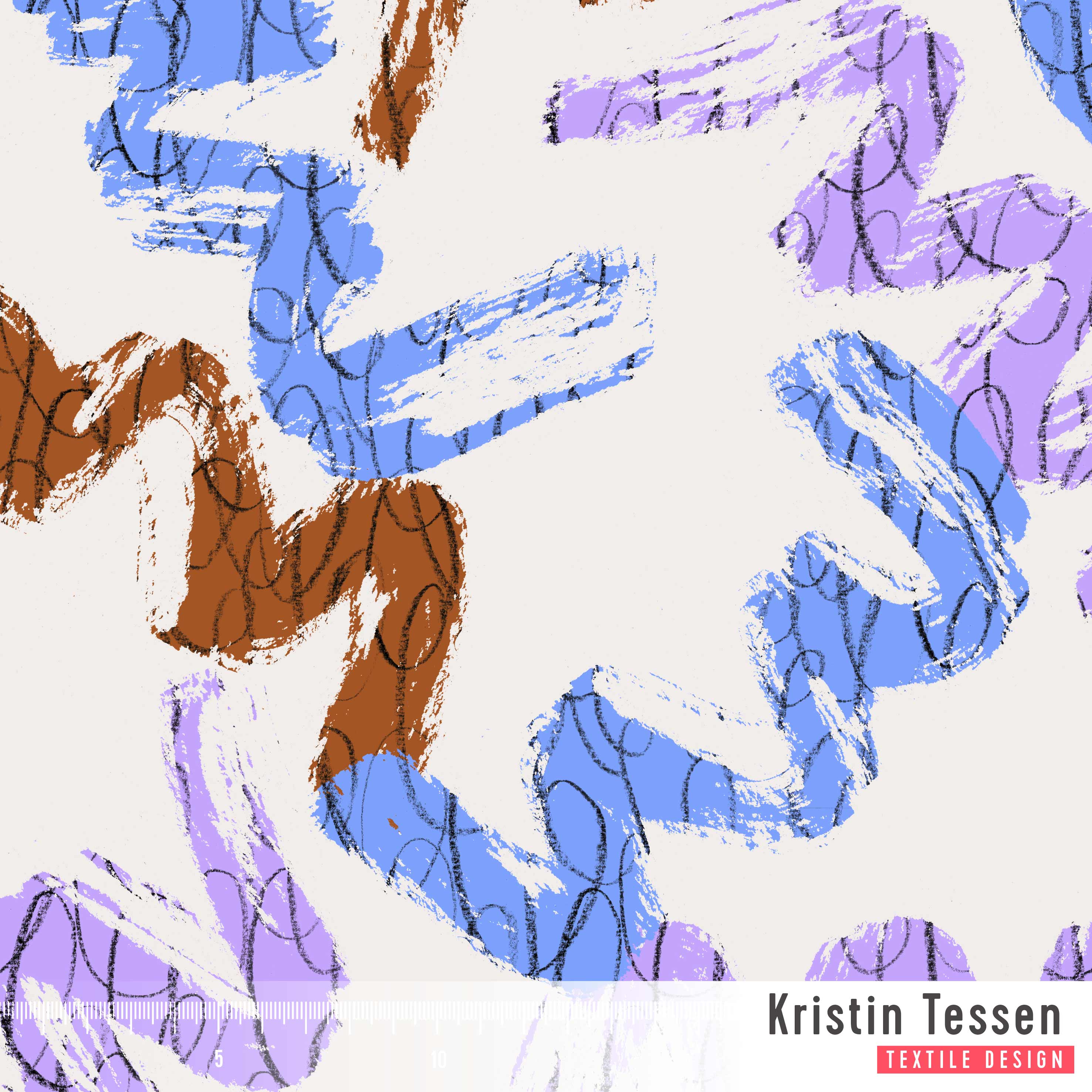 Bio Fabric - Minimal Brush colorful