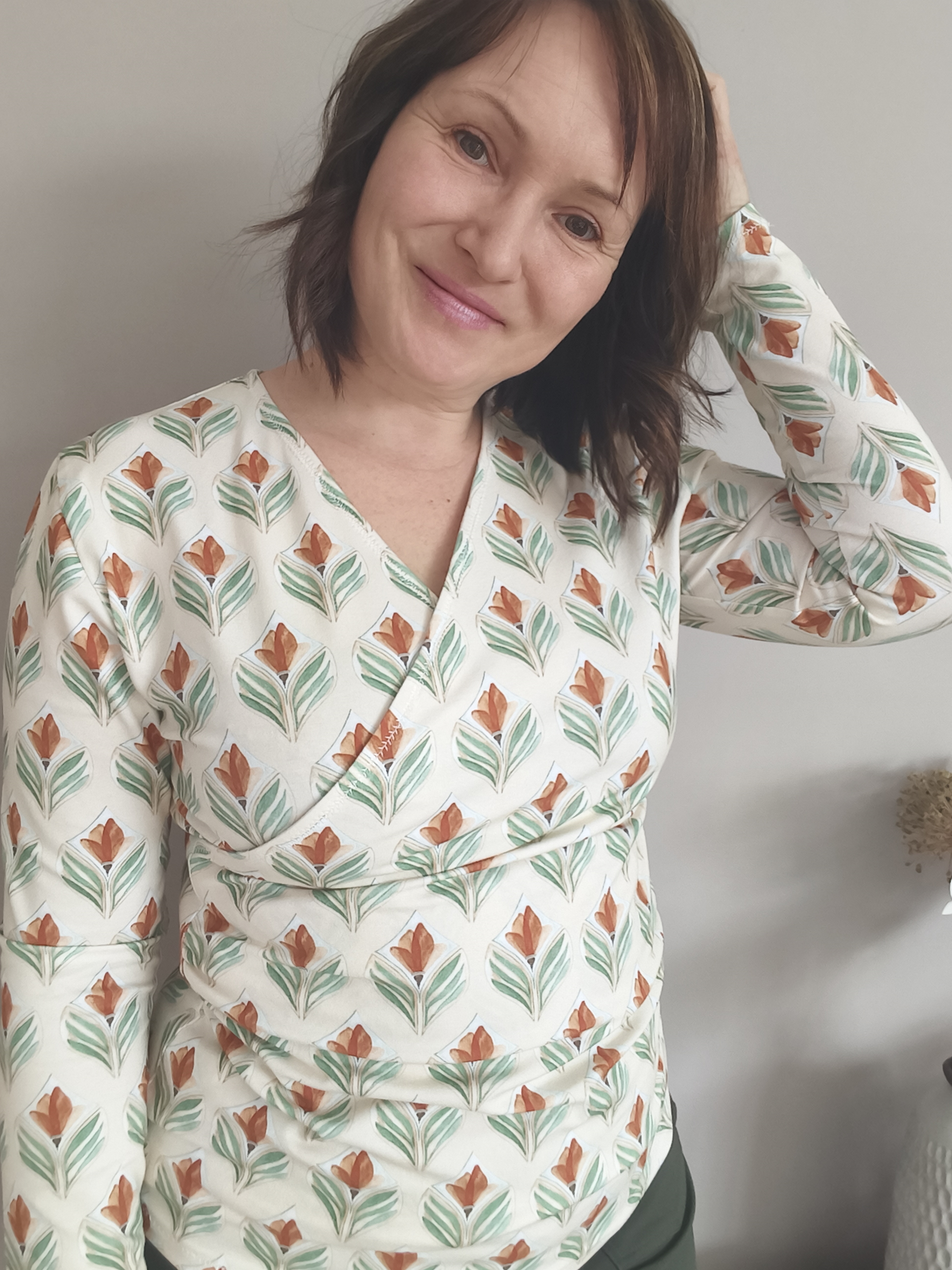 Bio Stoff  - Blooming Tiles Amber