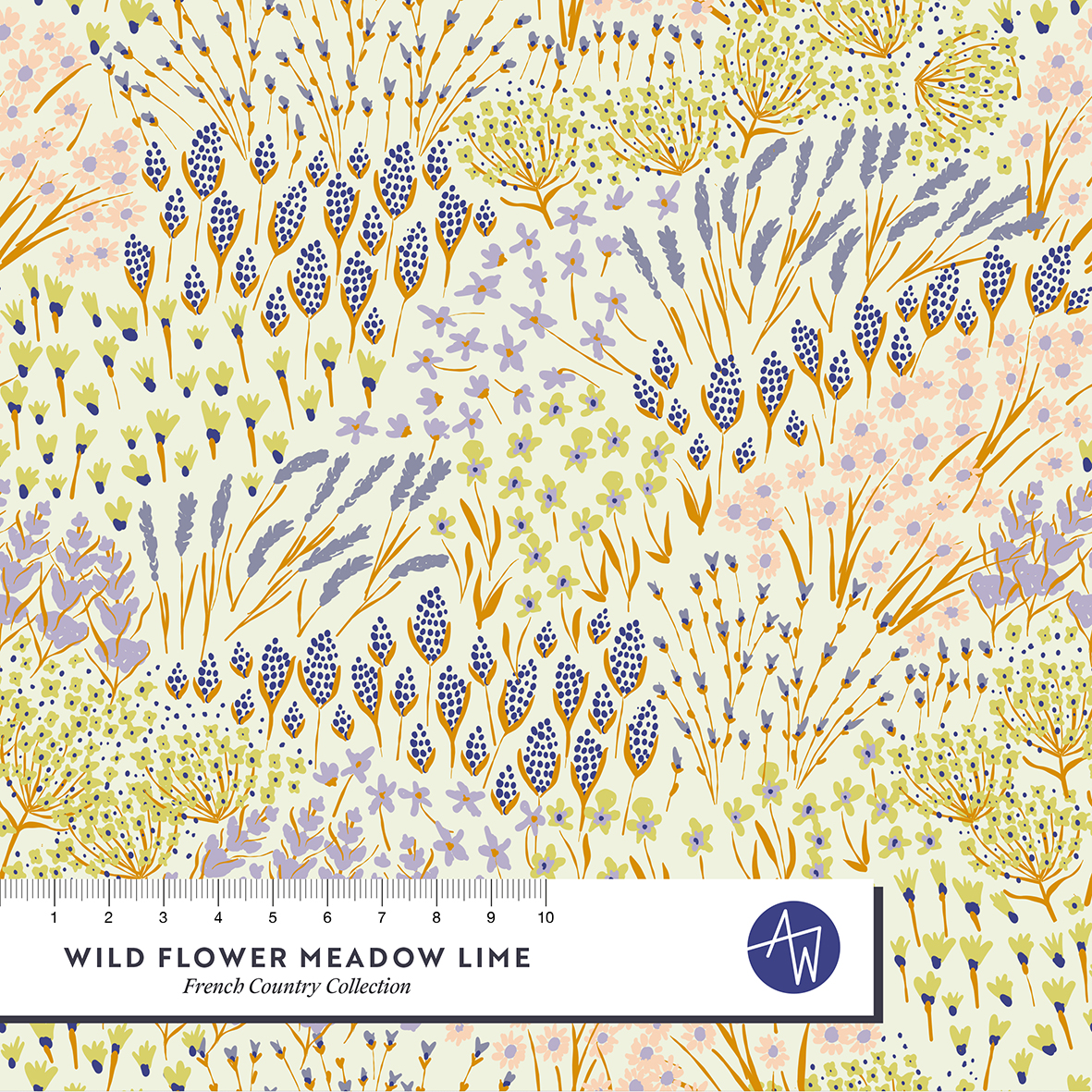 Bio Webware Stoff - French Country Wild Flower Meadow - AlexandraWeise, grün, Floral & Blumen, 100% Bio-Baumwolle Bio Webware Stoff - French Country Wild Flower Meadow - AlexandraWeise, grün, Floral & Blumen, 100% Bio-Baumwolle