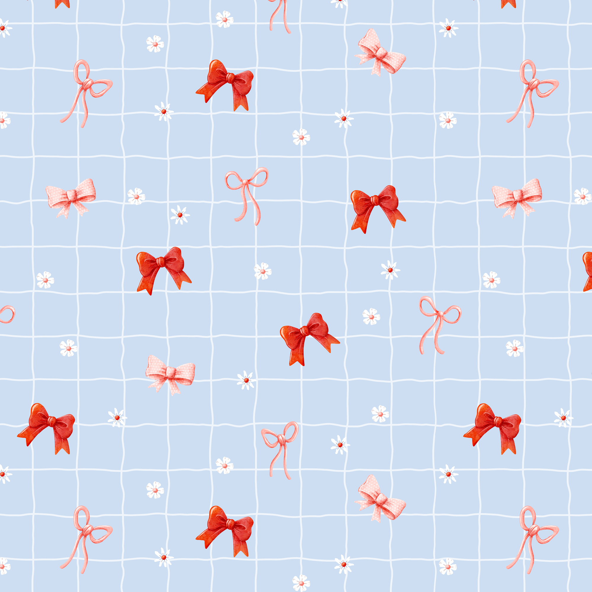 Organic Fabric  - Süße Abenteuer Schleifen light blue