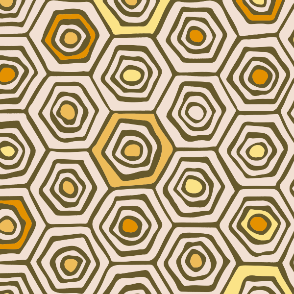 Bio Stoff  - Spätsommer Bienenwaben