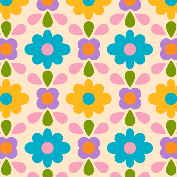 Organic Fabric - Floretta mint