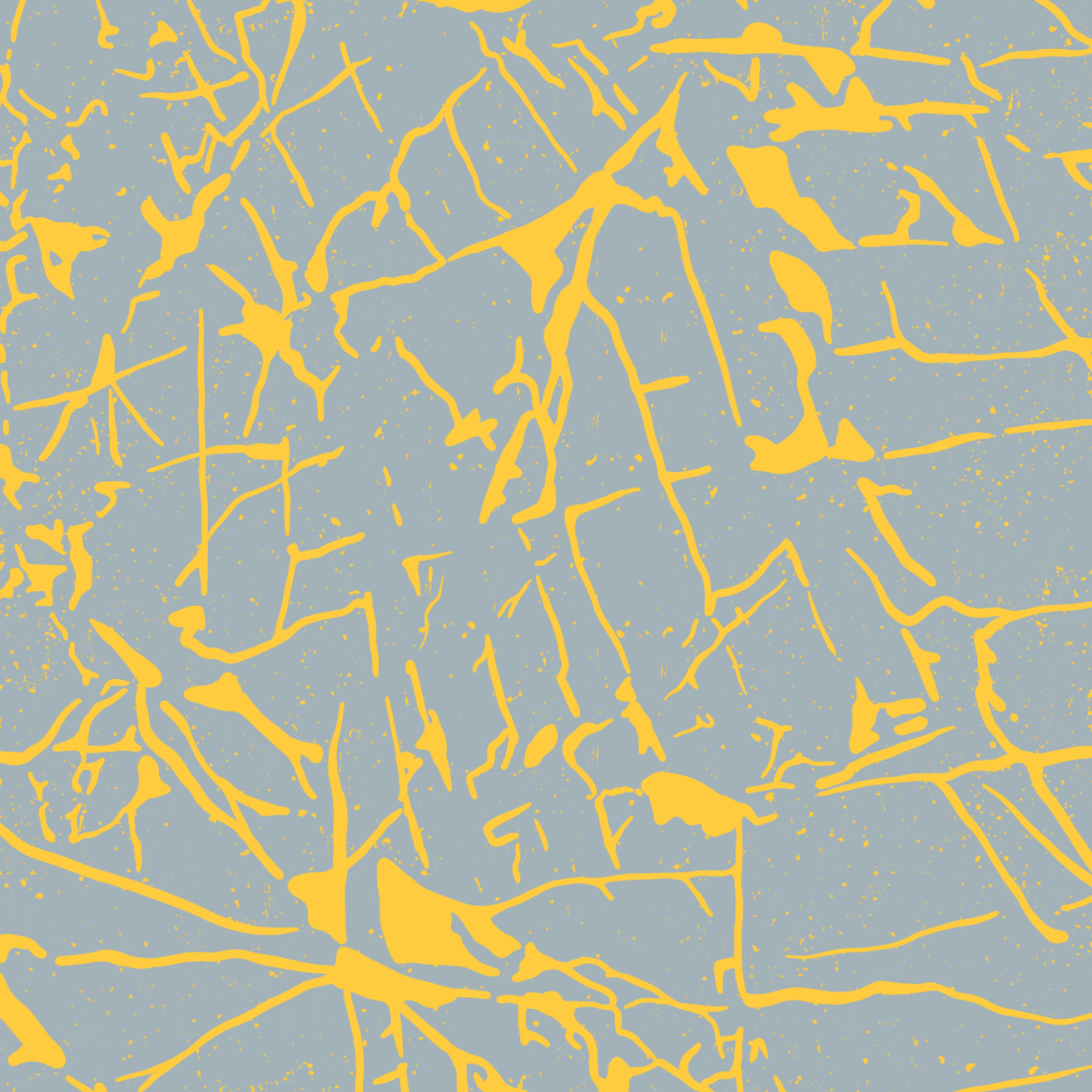 Organic Fabric  - Gleichklang Risse grey, yellow