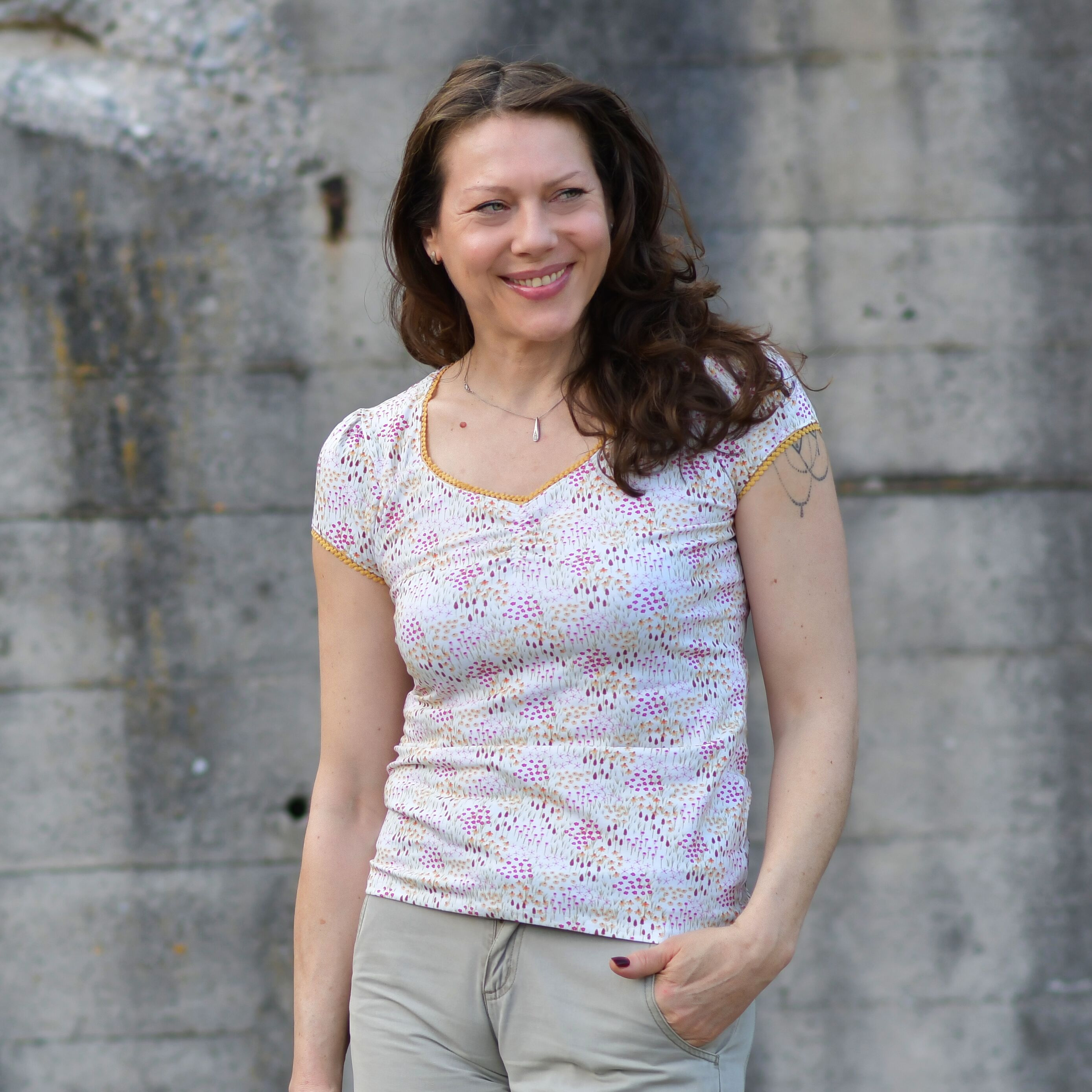 Bio Stoff  - Bunte Sommerwiese