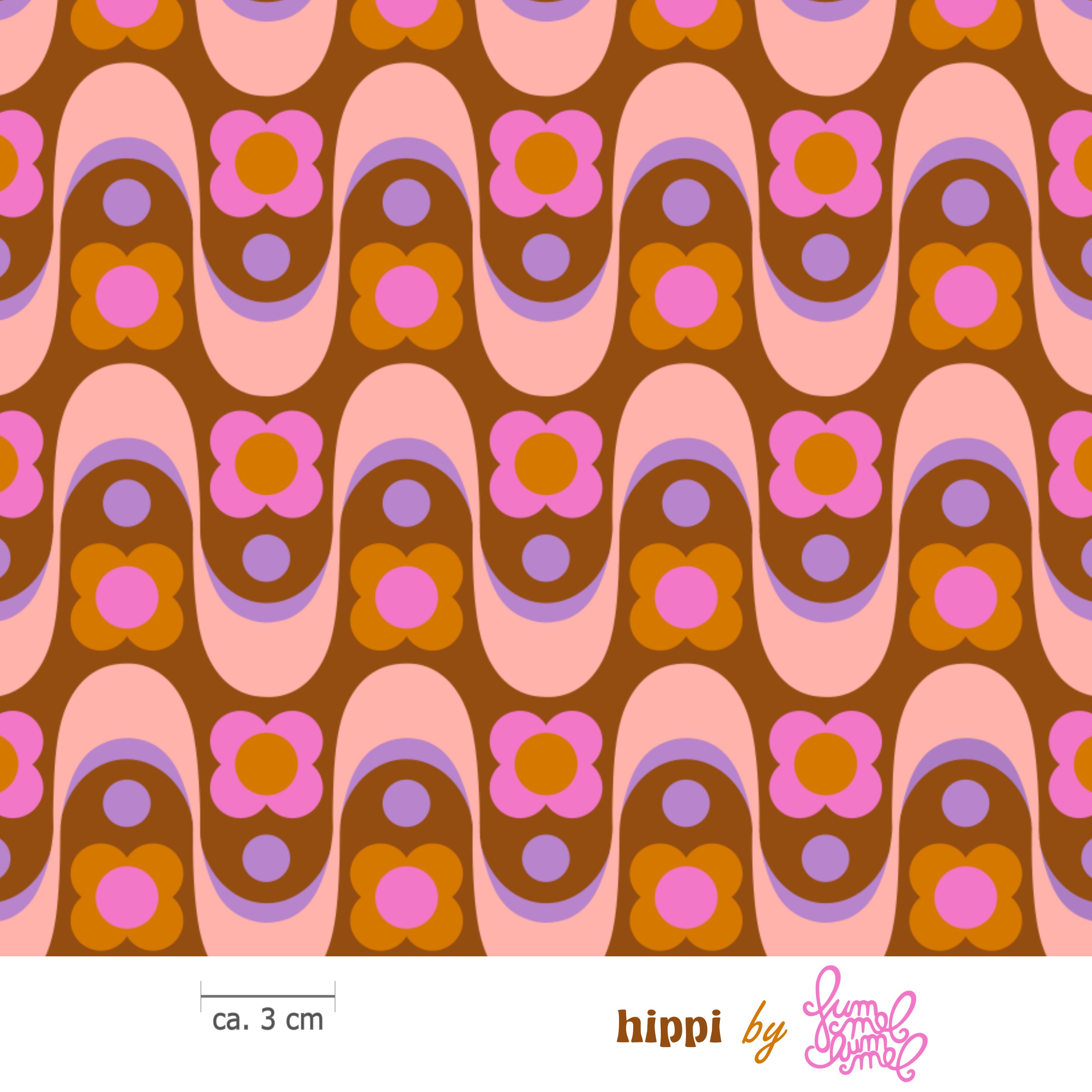 Bio Stoff  -  Hippi  - Fummelhummel, braun