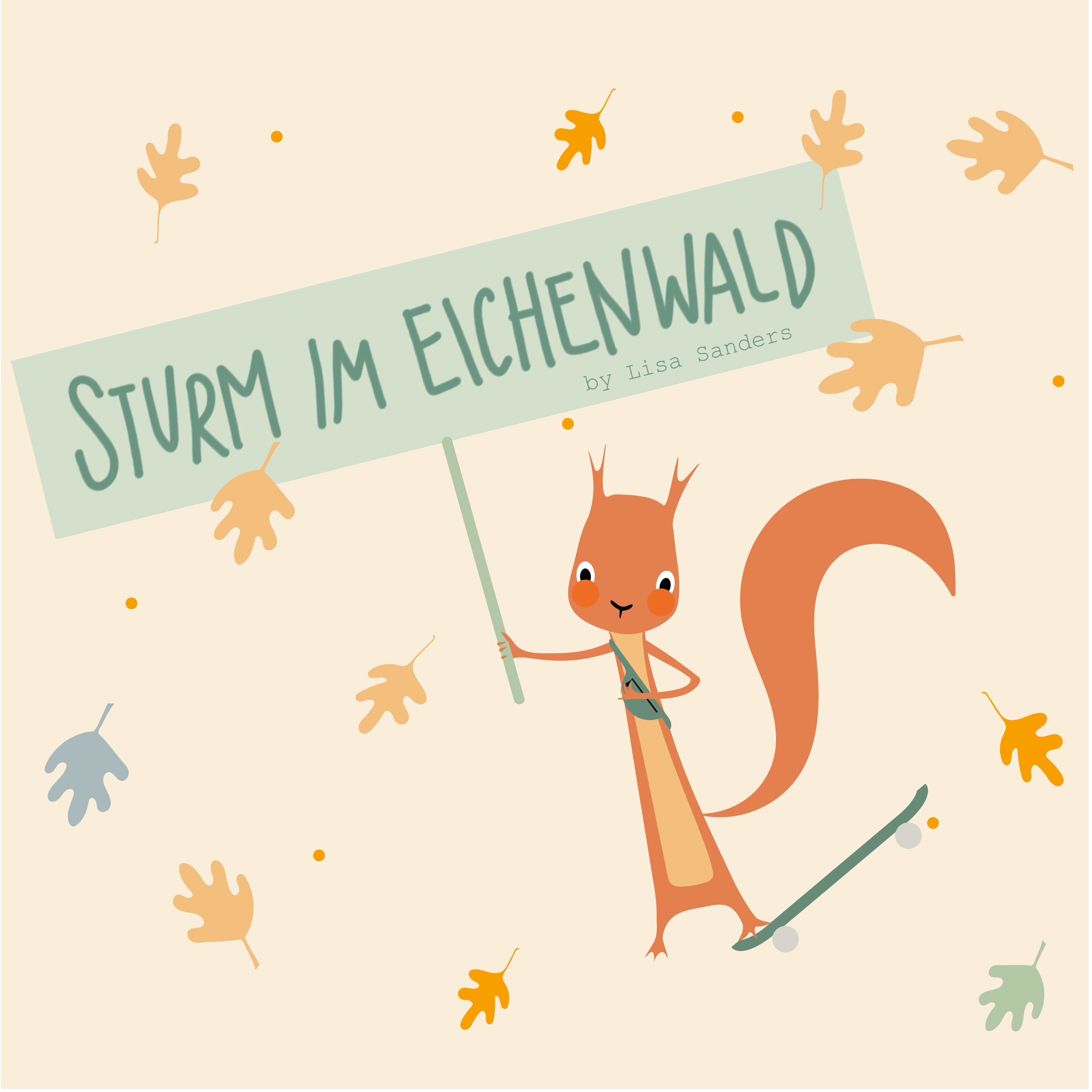 Organic fabric - Sturm Im Eichenwald
