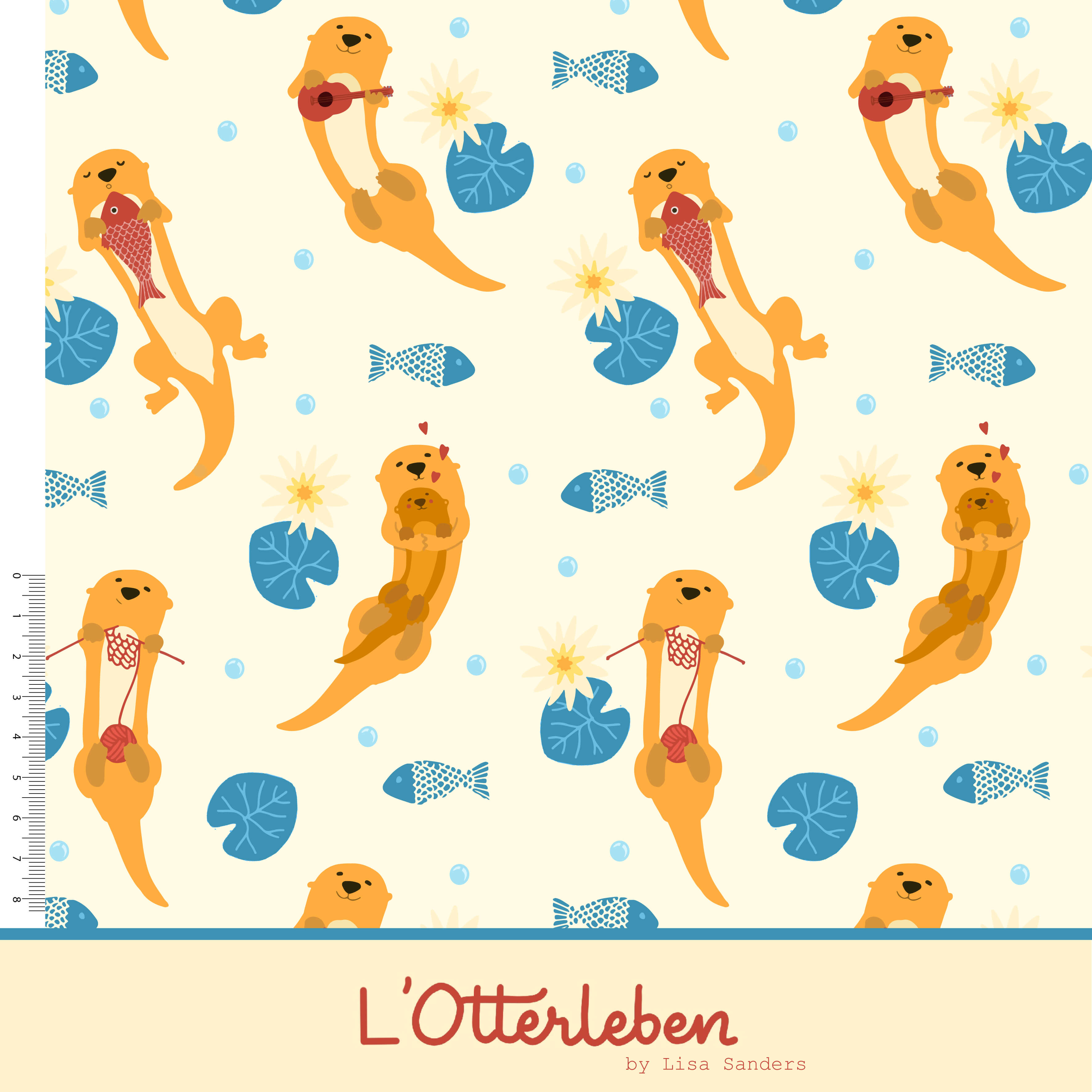 Organic fabric  -  L' Otterleben cream
