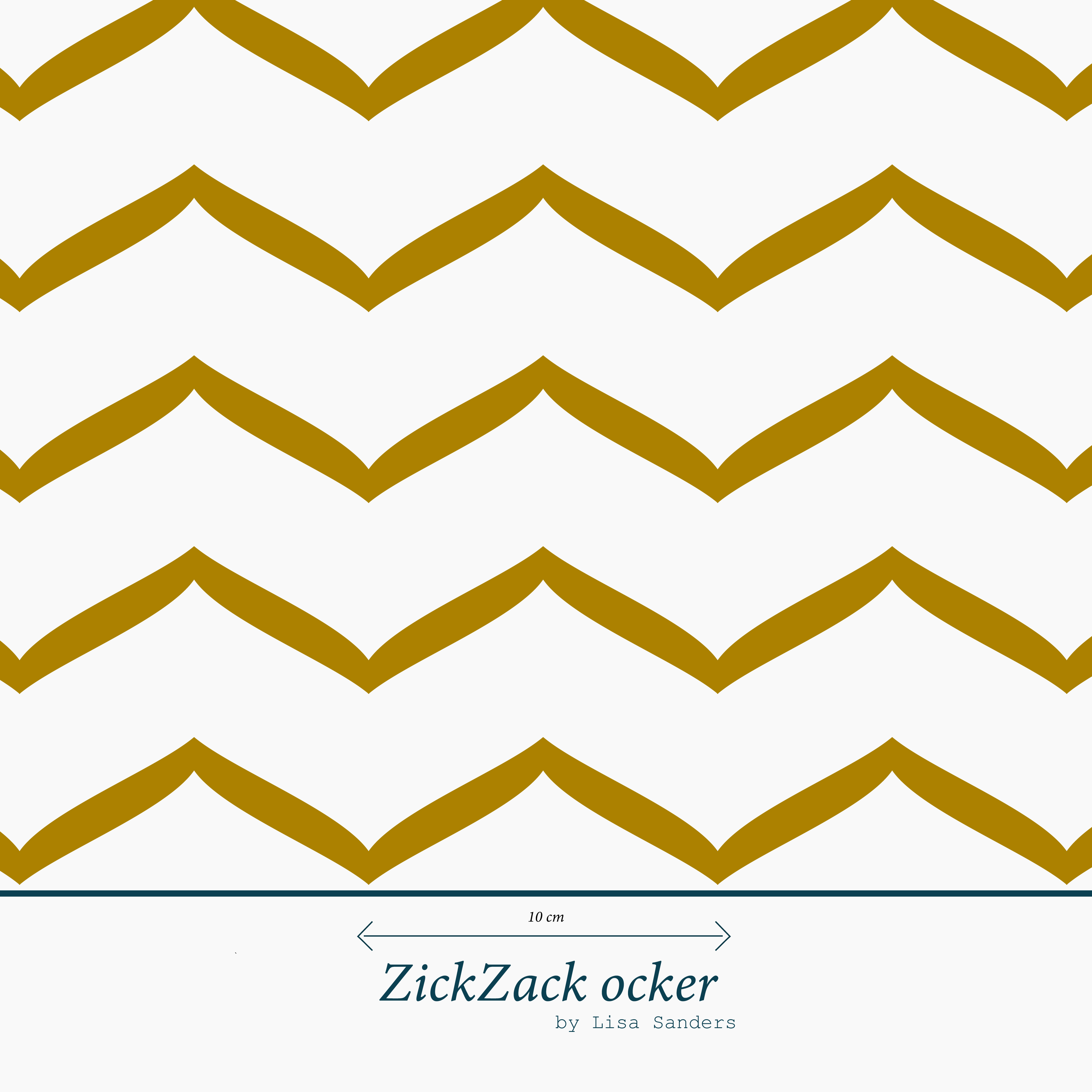Zick Zack weiß-ocker Zick Zack weiß-ocker
