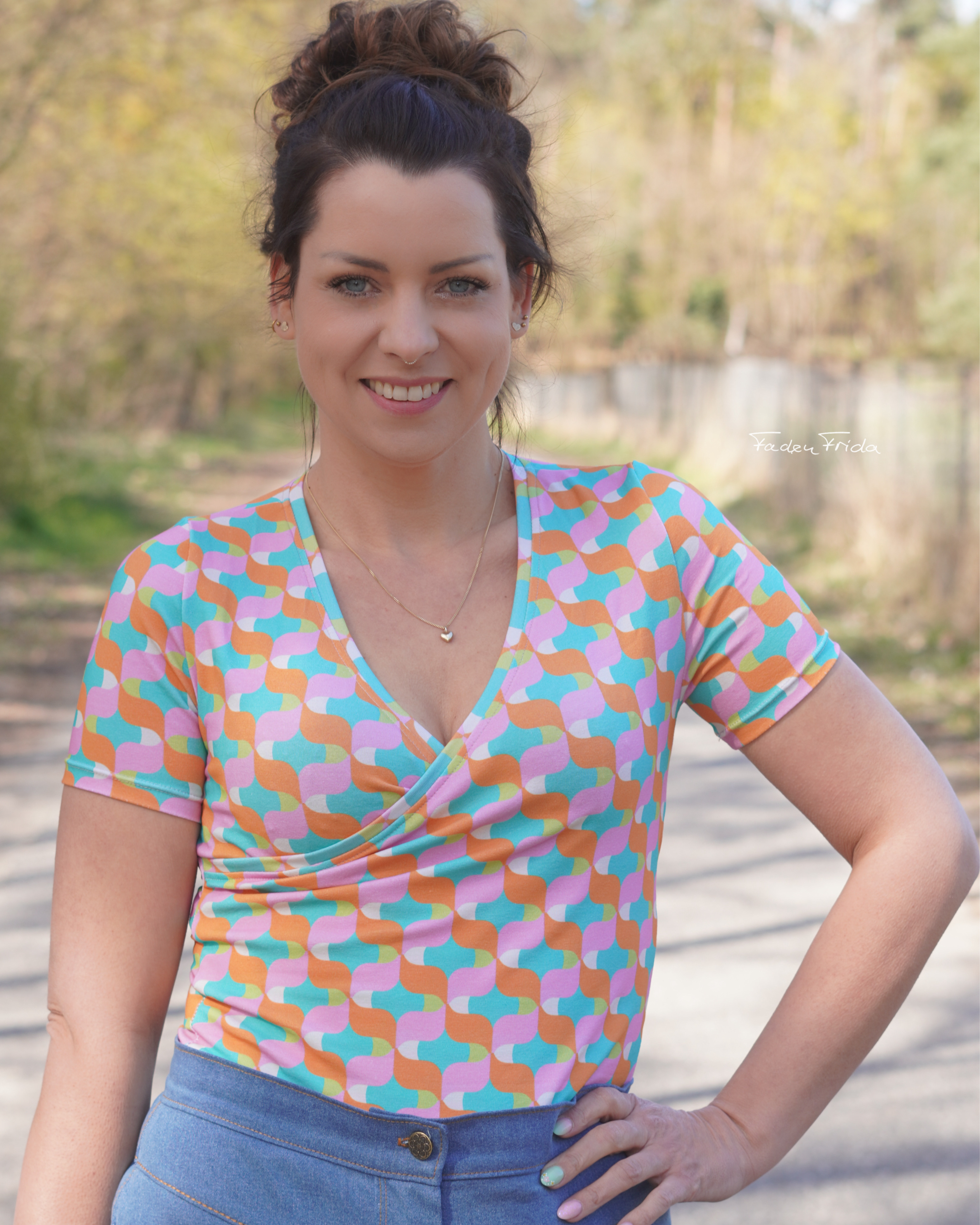 Organic fabric  - DingDong orange