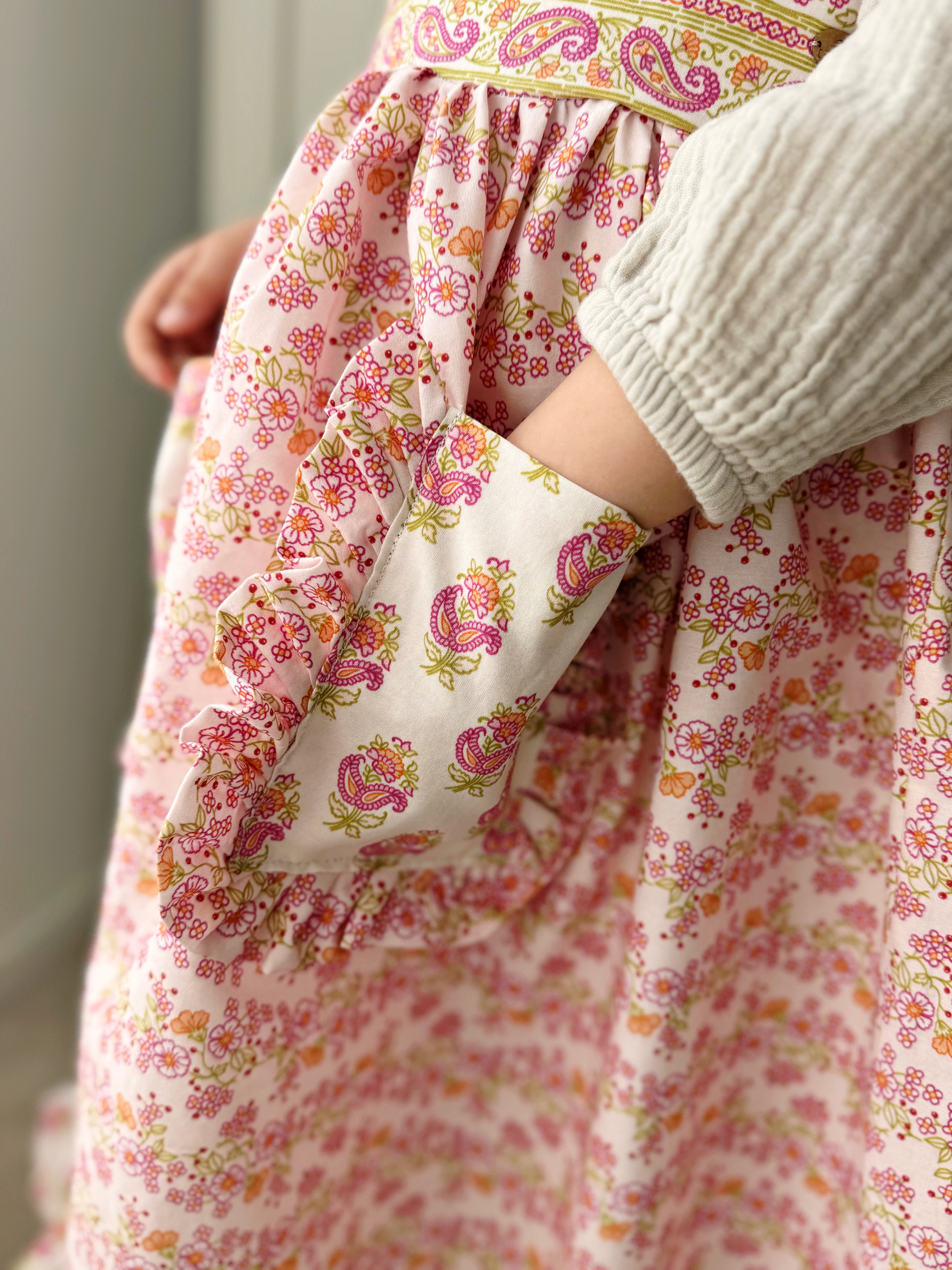 Organic fabric - Frühlingsfolklore Blümchen