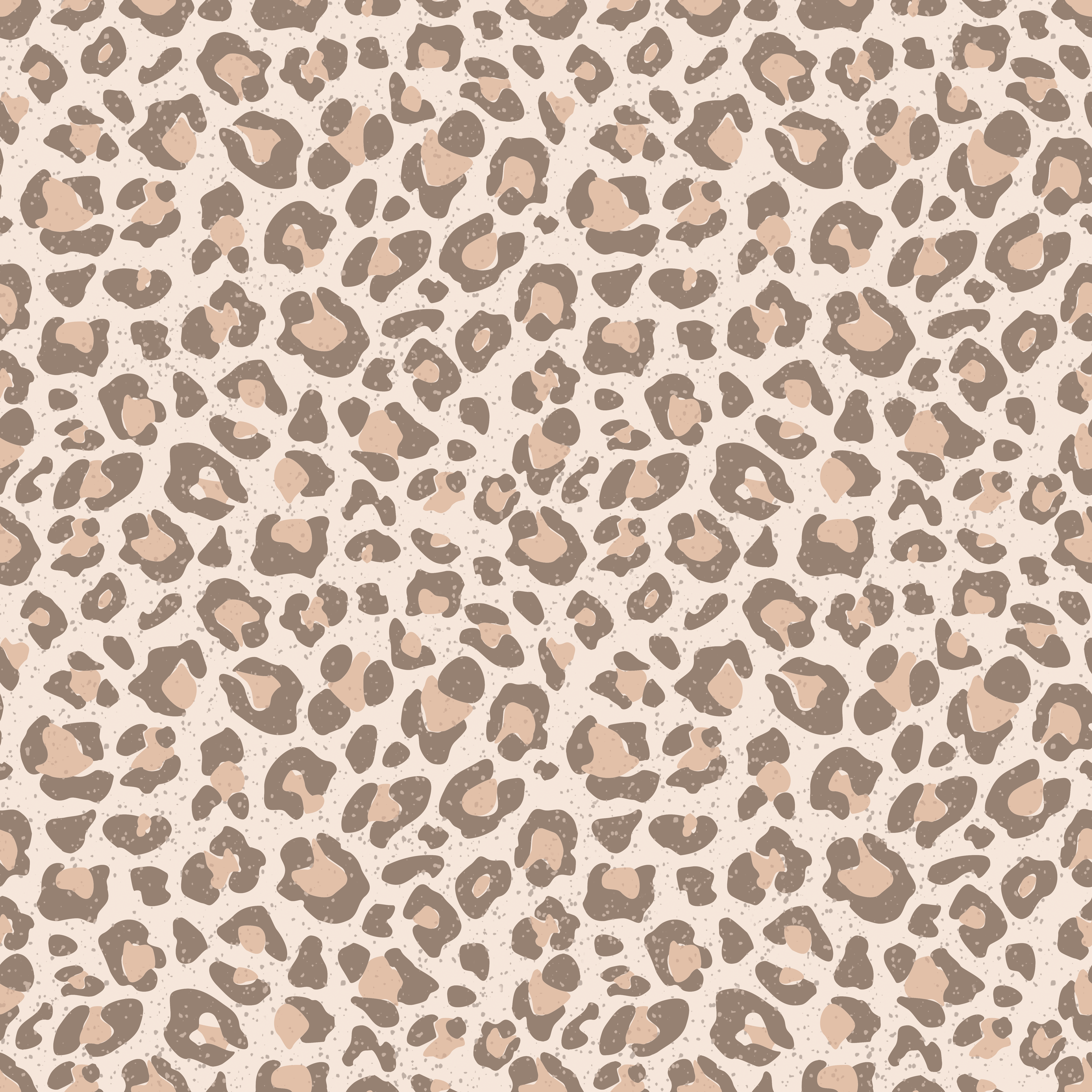 Bio Fabric - Monochrome Leopard Beige by Afternoon Atellje in beige