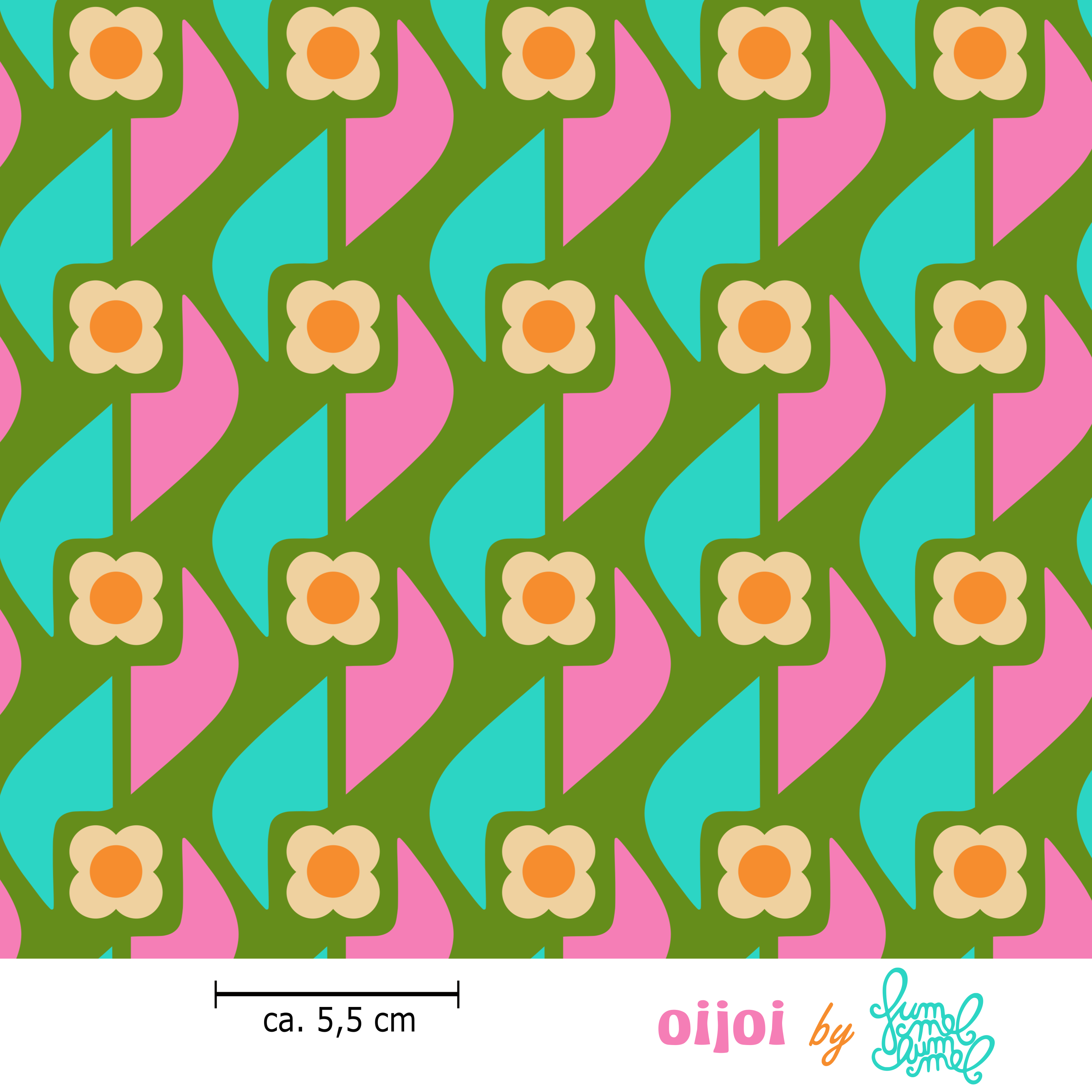 Bio Stoff - Oijoi Lime by Fummelhummel in green