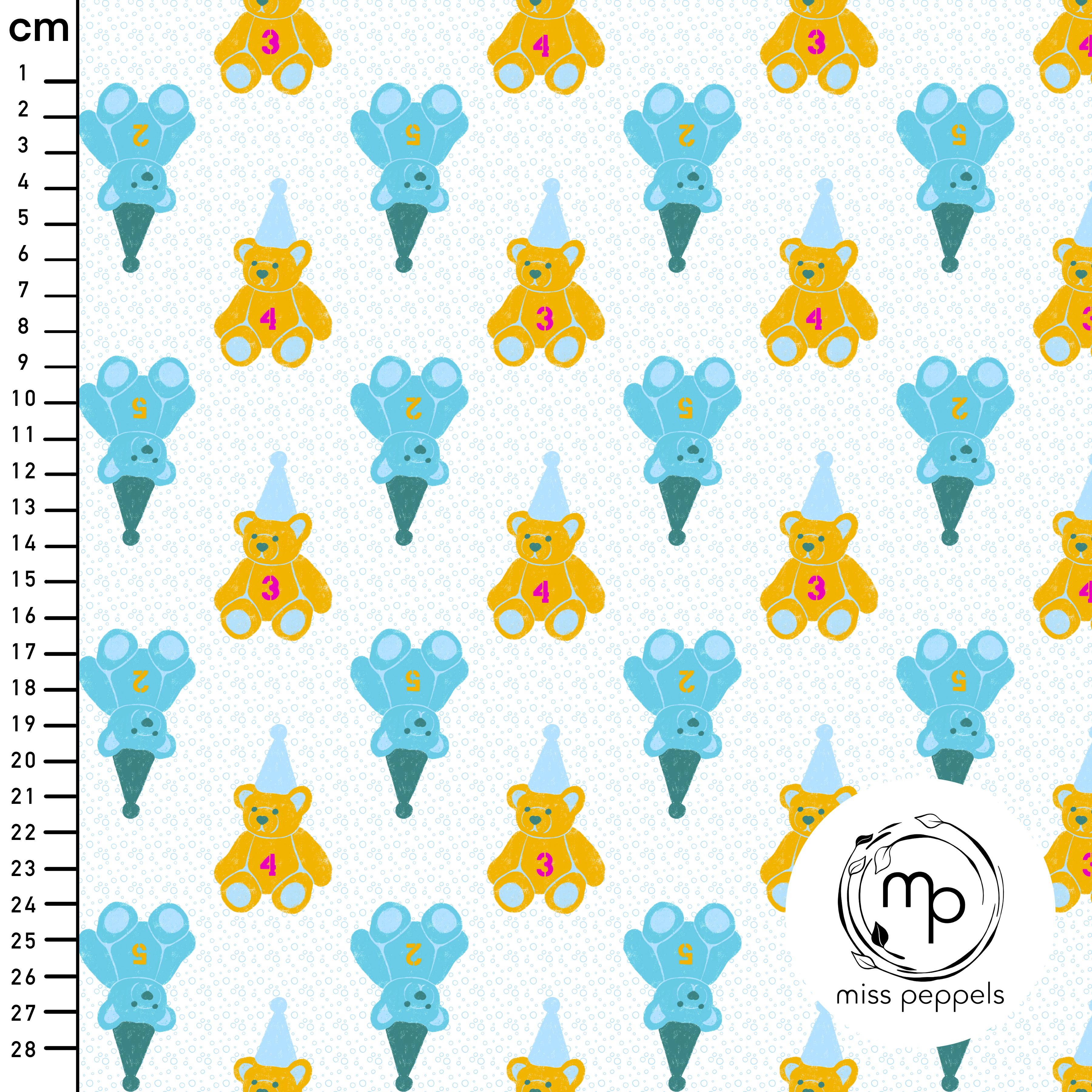 Bio Stoff - Teddy blau