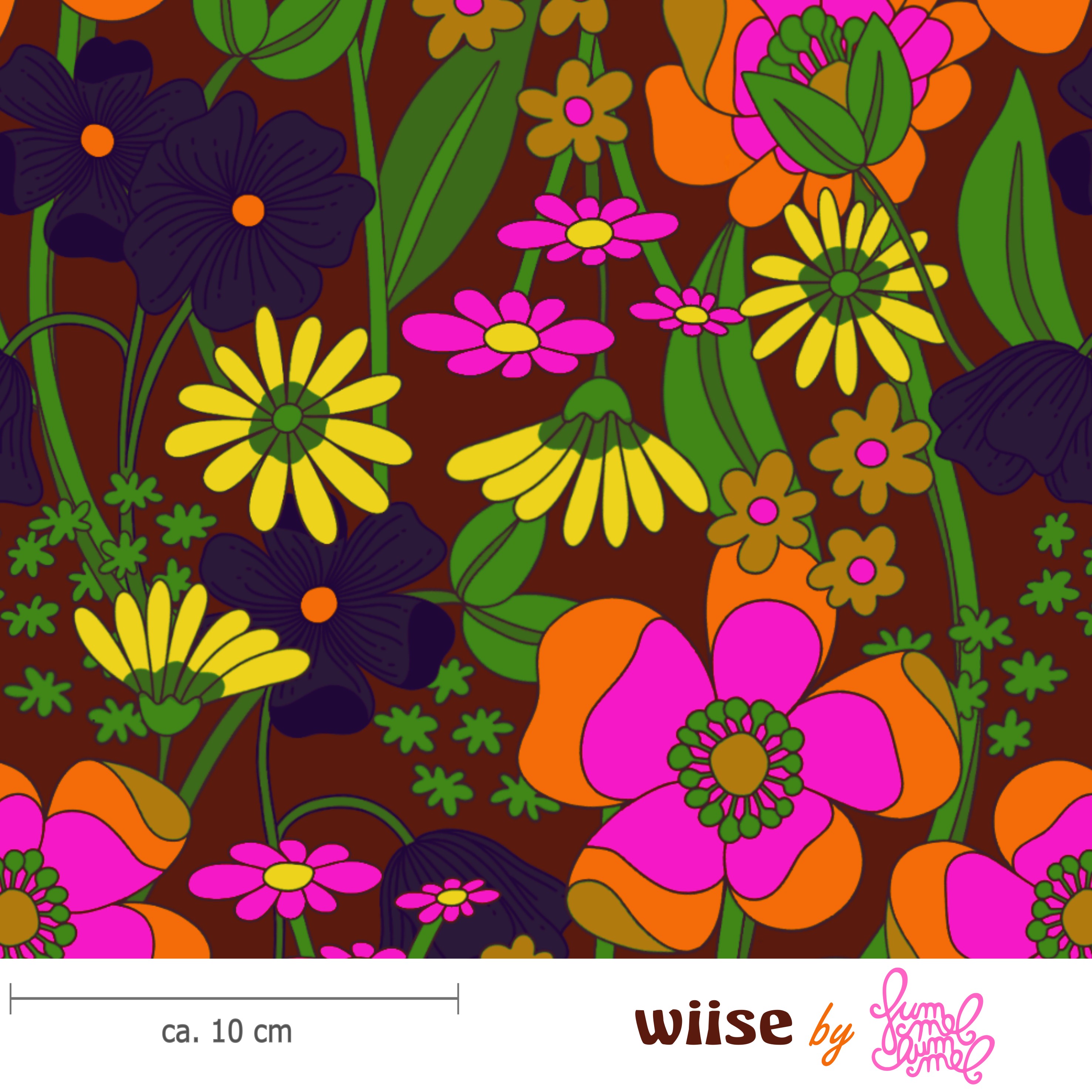 Bio Stoff - Wiise Bunt von Fummelhummel in bunt