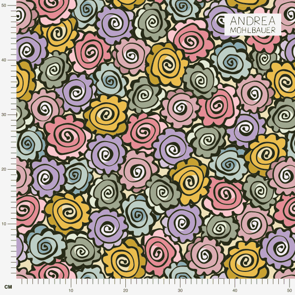 Bio Stoff  -  Märchen Blüten
