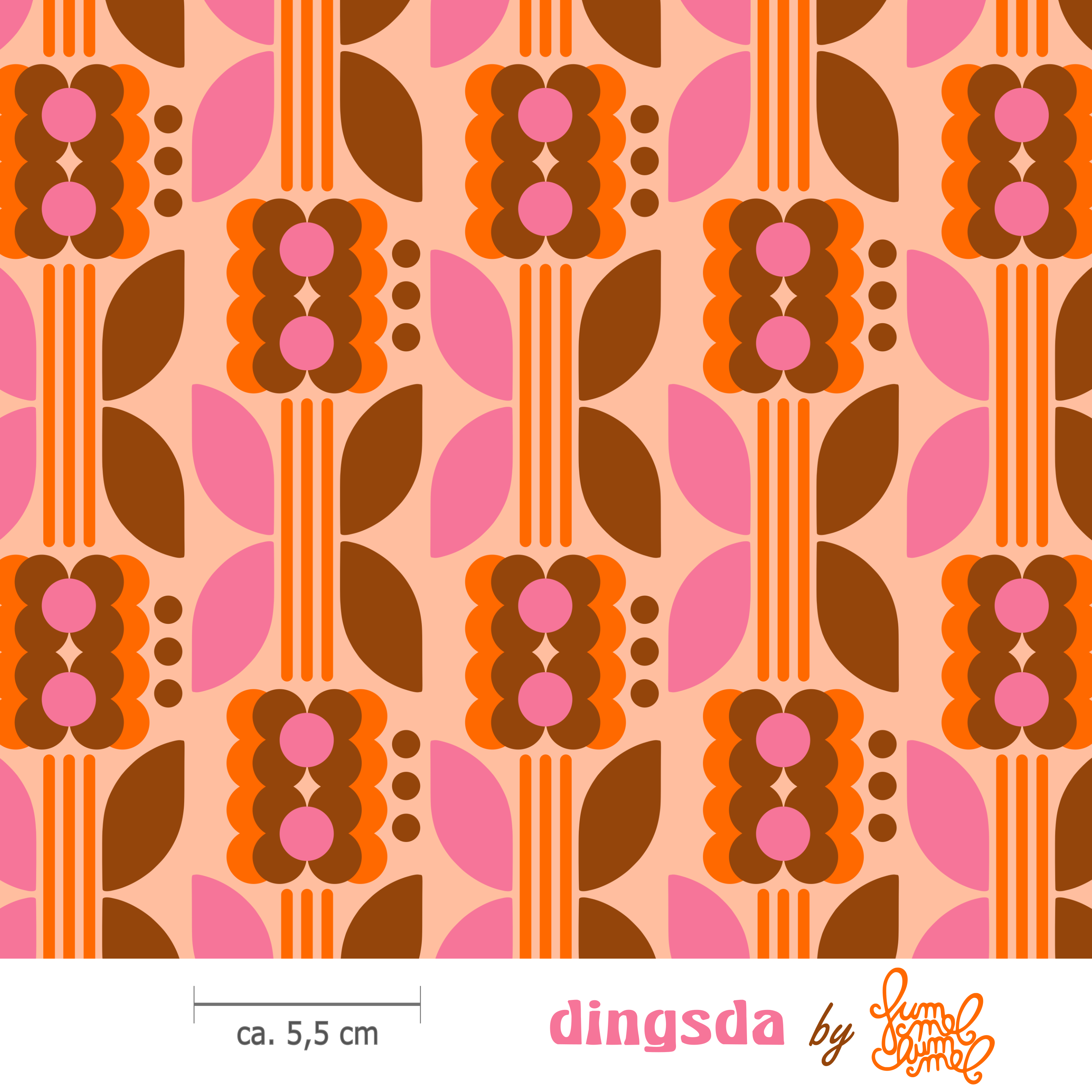 Organic Fabric - Dingsda brown