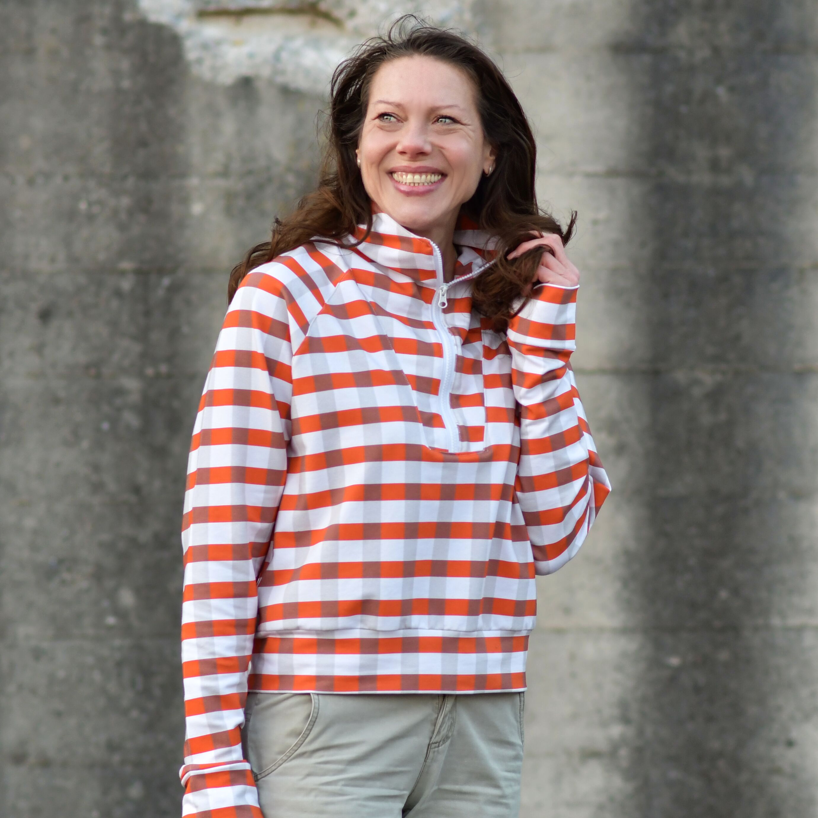 Bio Stoff - Plaid grün