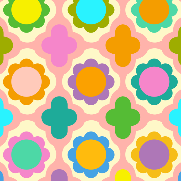 Organic fabric  - Alma multicolor