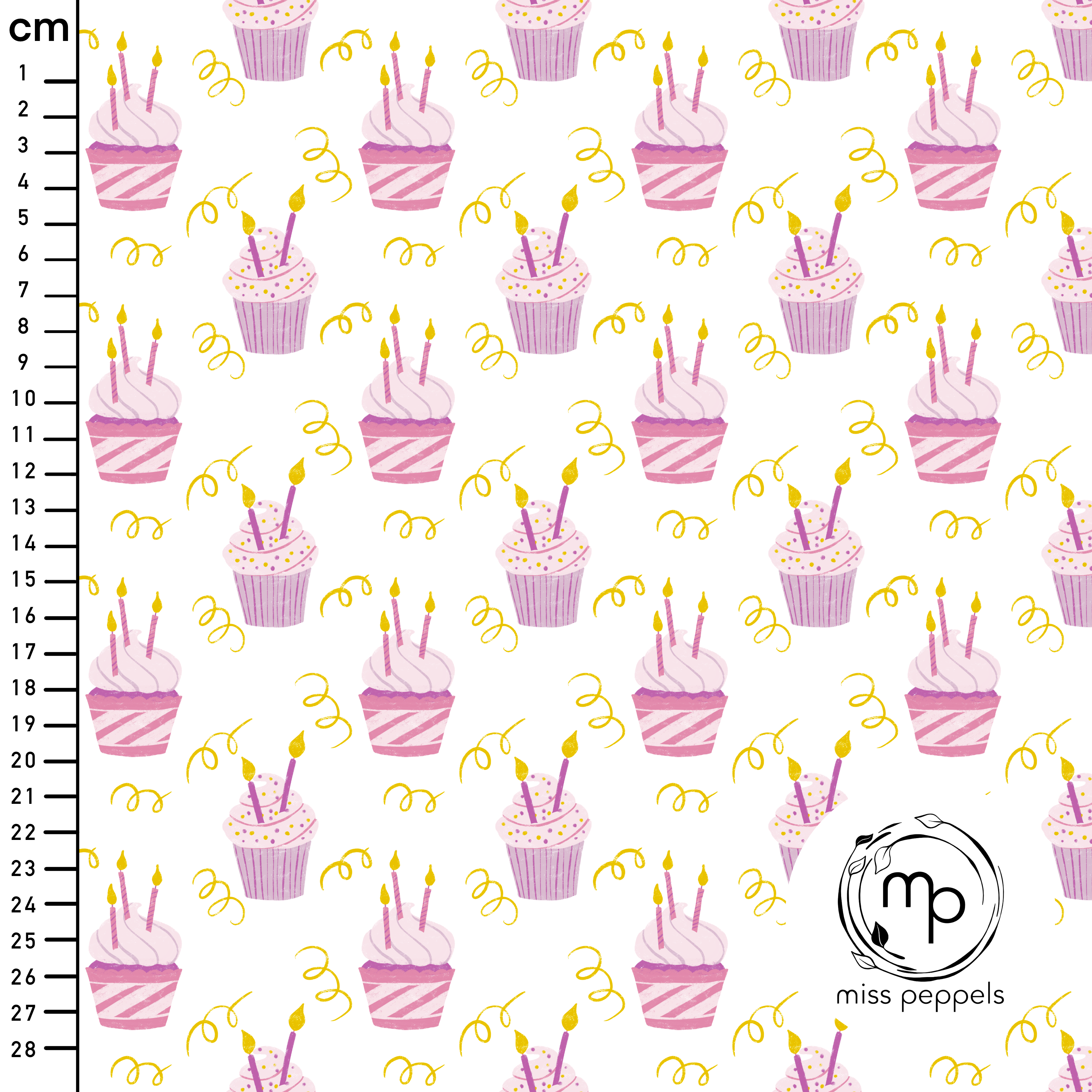 Bio Stoff - Muffins rosa