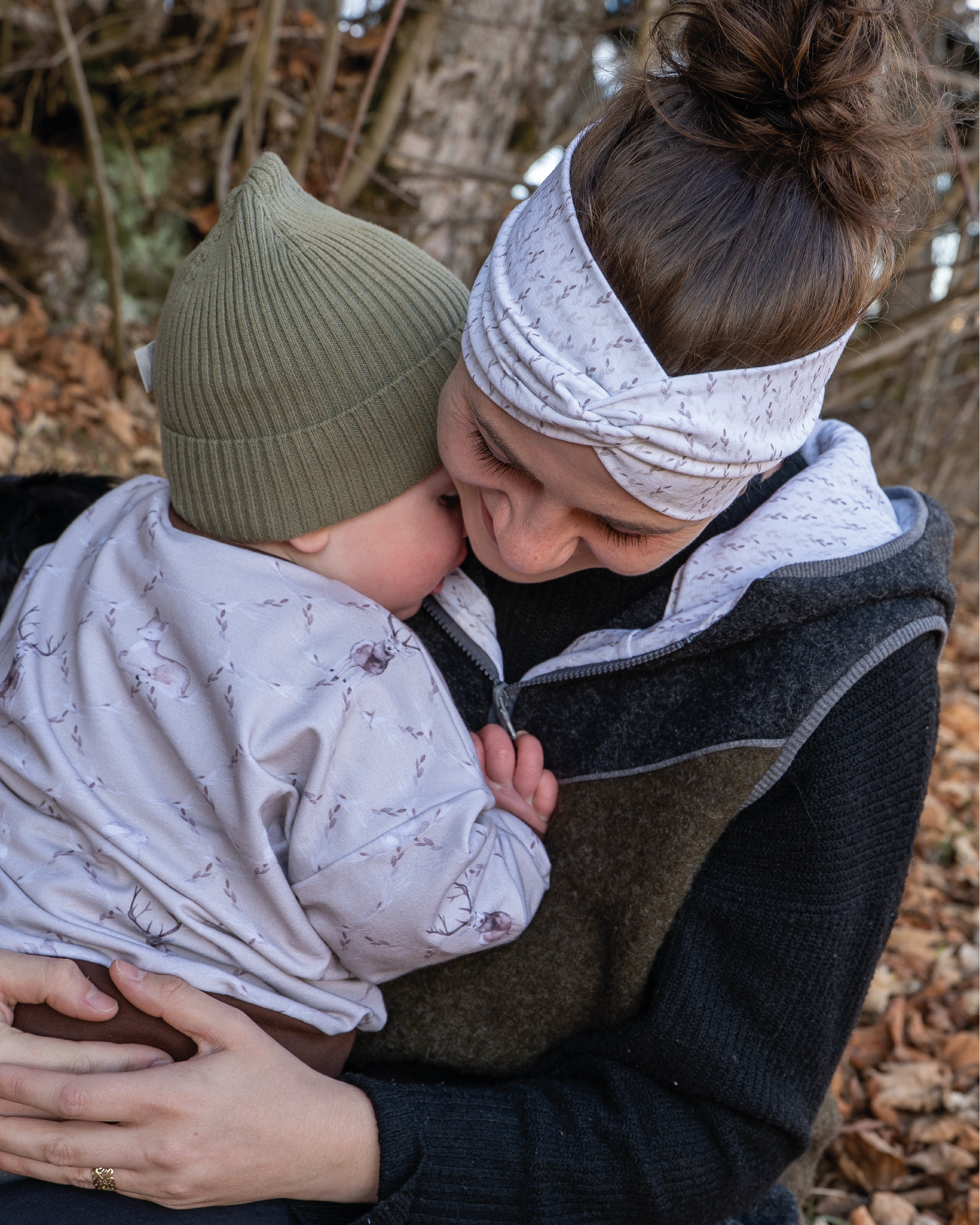 Organic Fabric - Forest Magic Combo beige