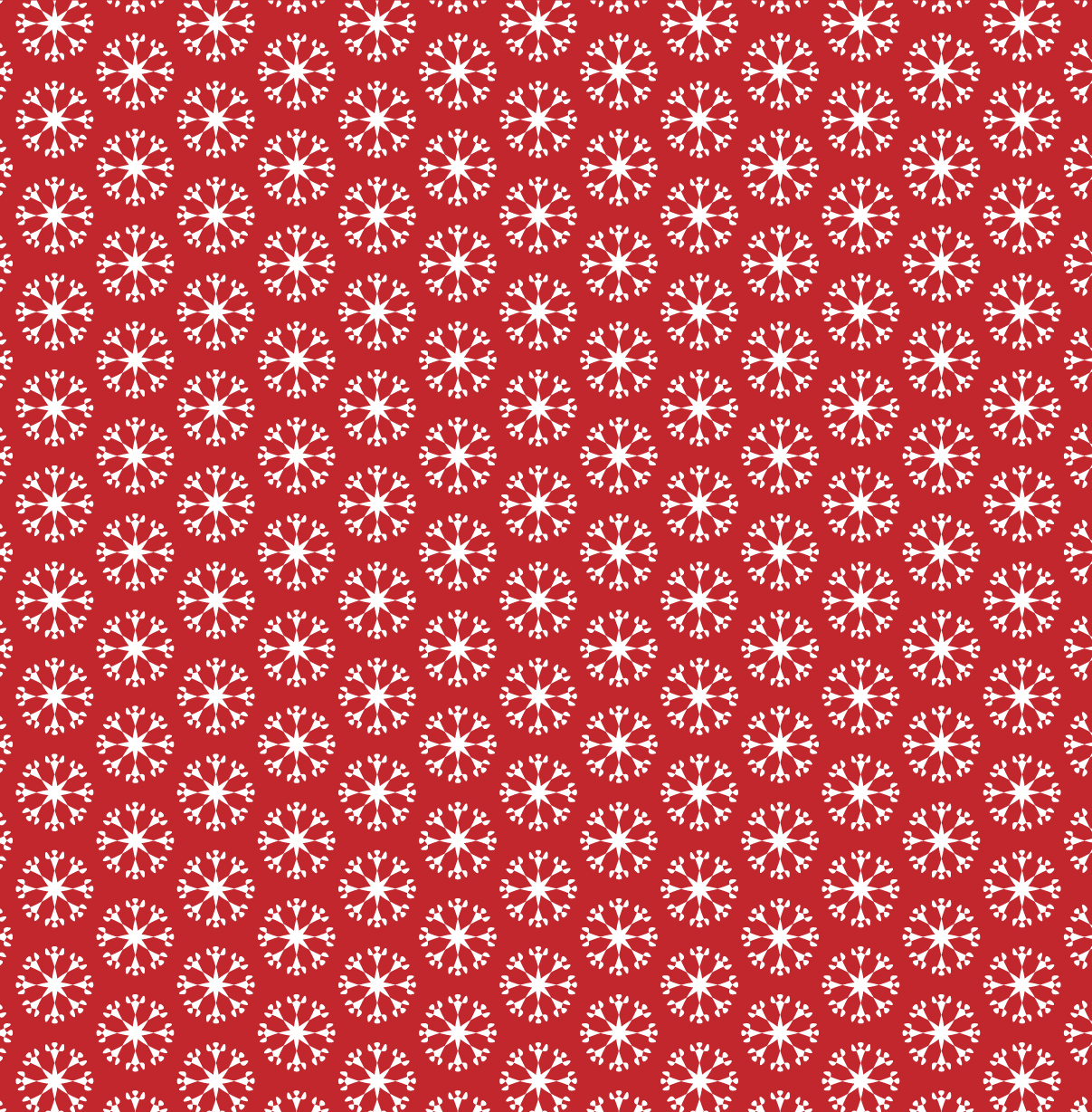 Scuba Stoff  -  Schneeflocke  - LisaSanders, rot, Breite 150 cm