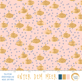 Bio Fabric - Under The Sea by Sanktwerk in pink