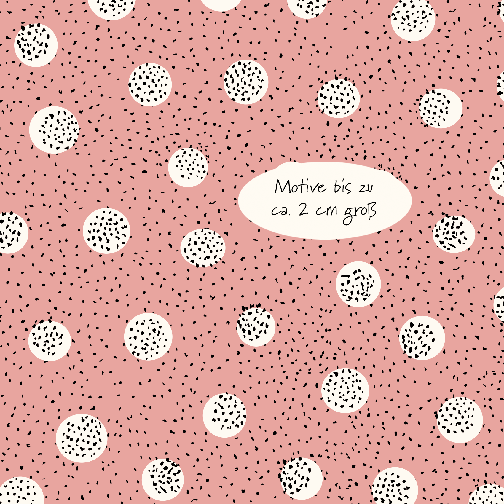 Bio Stoff  -  Tausend Tupfen pink