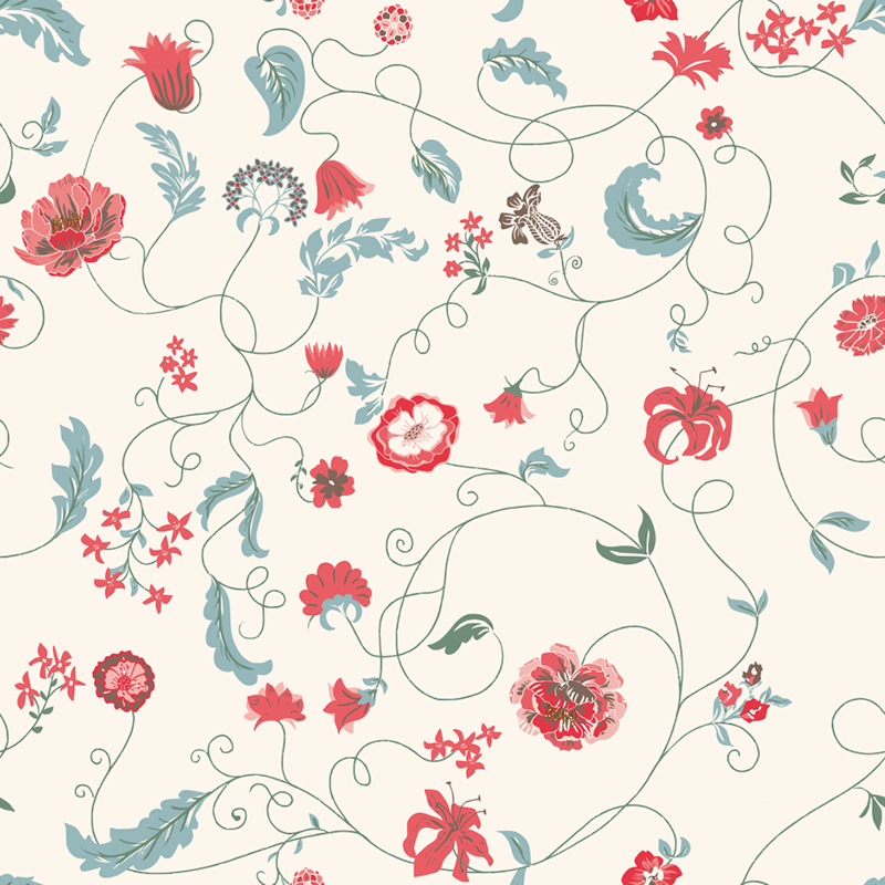 Bio Stoff  -  Botanical Cottage Tendrils