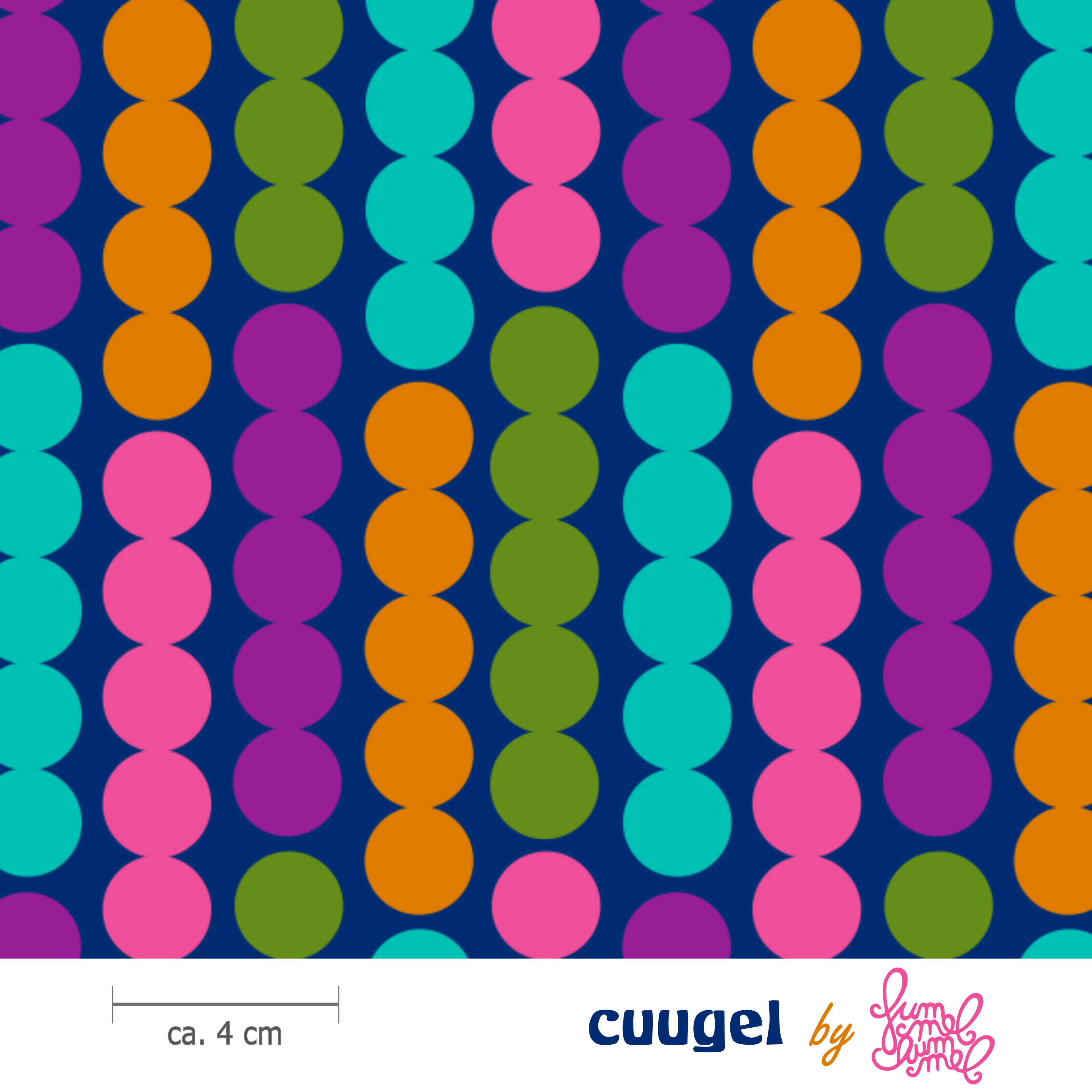 Bio Fabric - Cuugel Blue by Fummelhummel in colorful