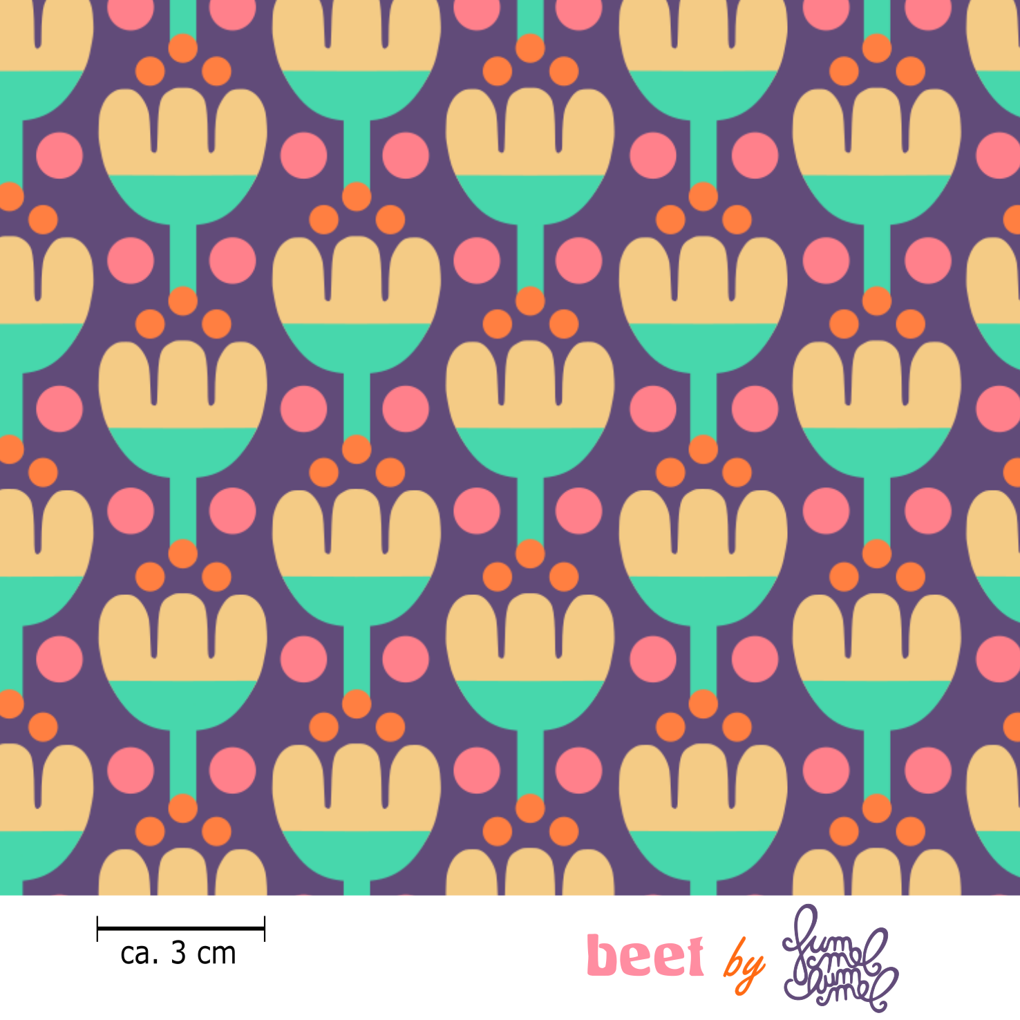 Bio Stoff - Beet Lila von Fummelhummel in lila