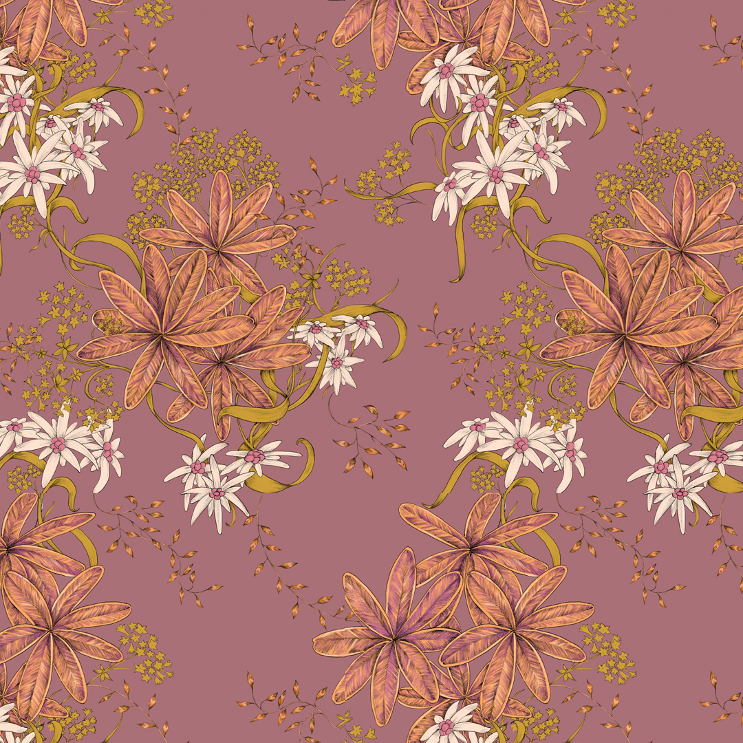 Alpenblume Dunkelrosa, Webware Alpenblume Dunkelrosa, Webware