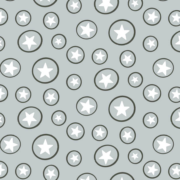 Bio Stoff - Sternen Bubble blau - misspeppels